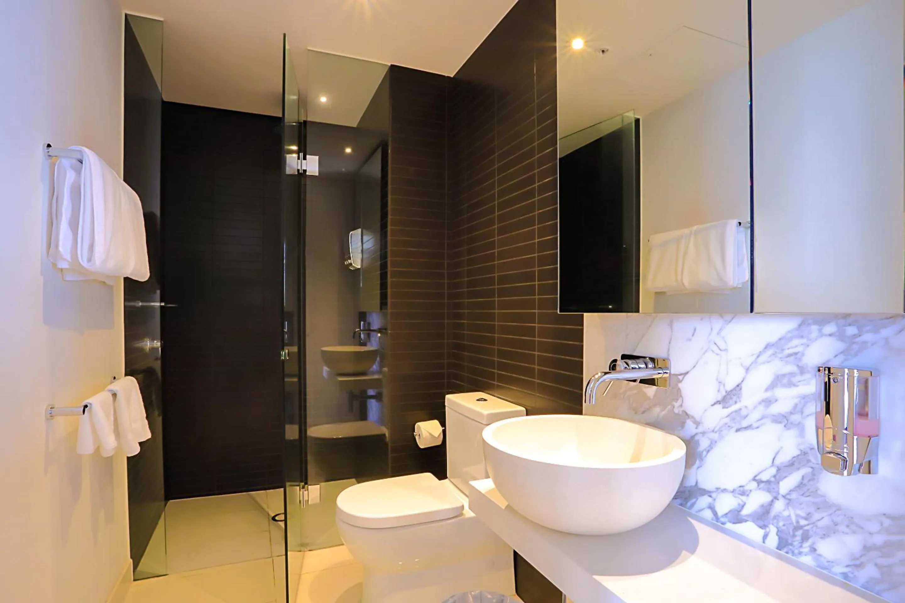 Bathroom in Flinders Street Apartments