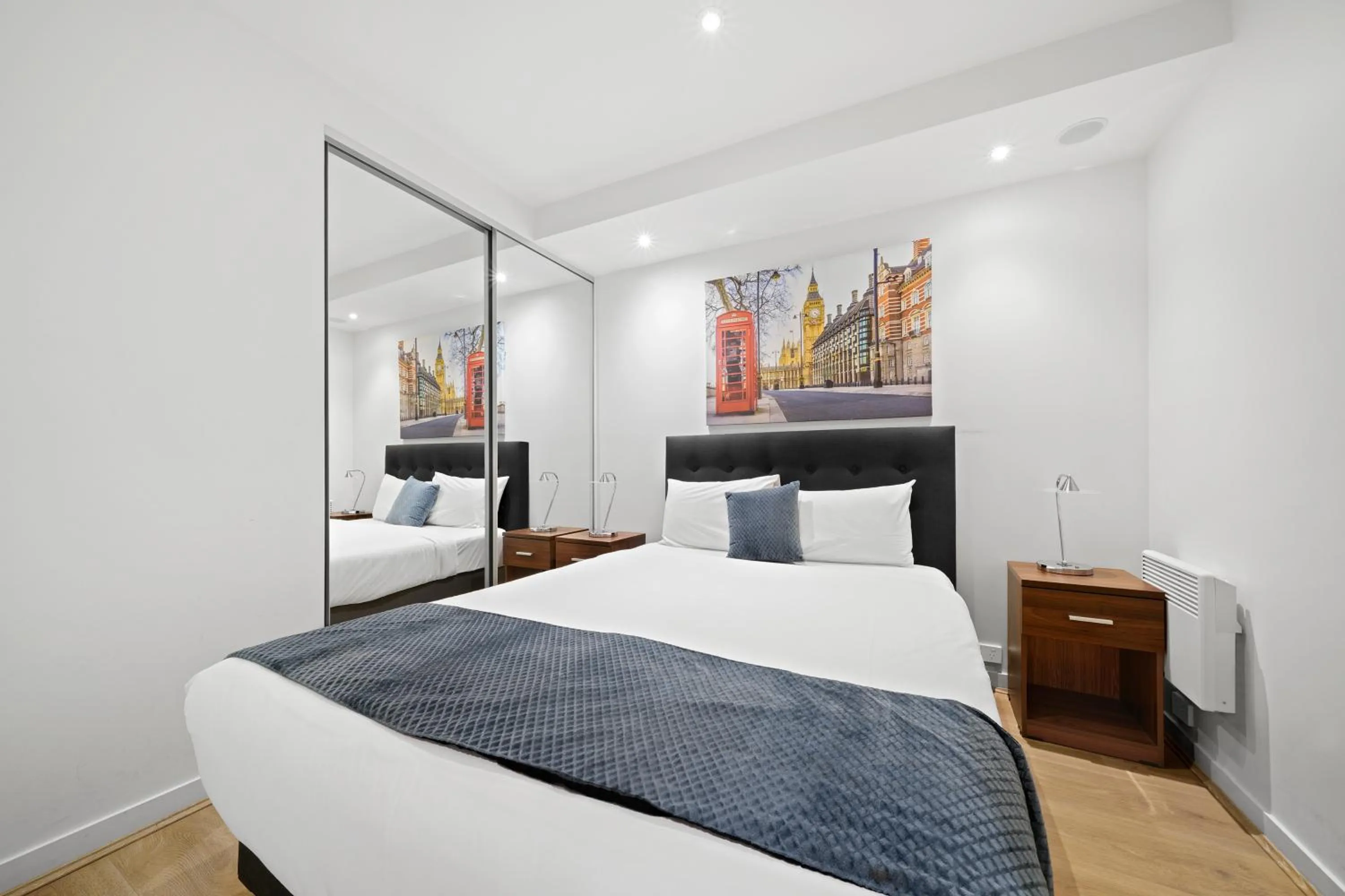 Bed in Flinders Street Apartments