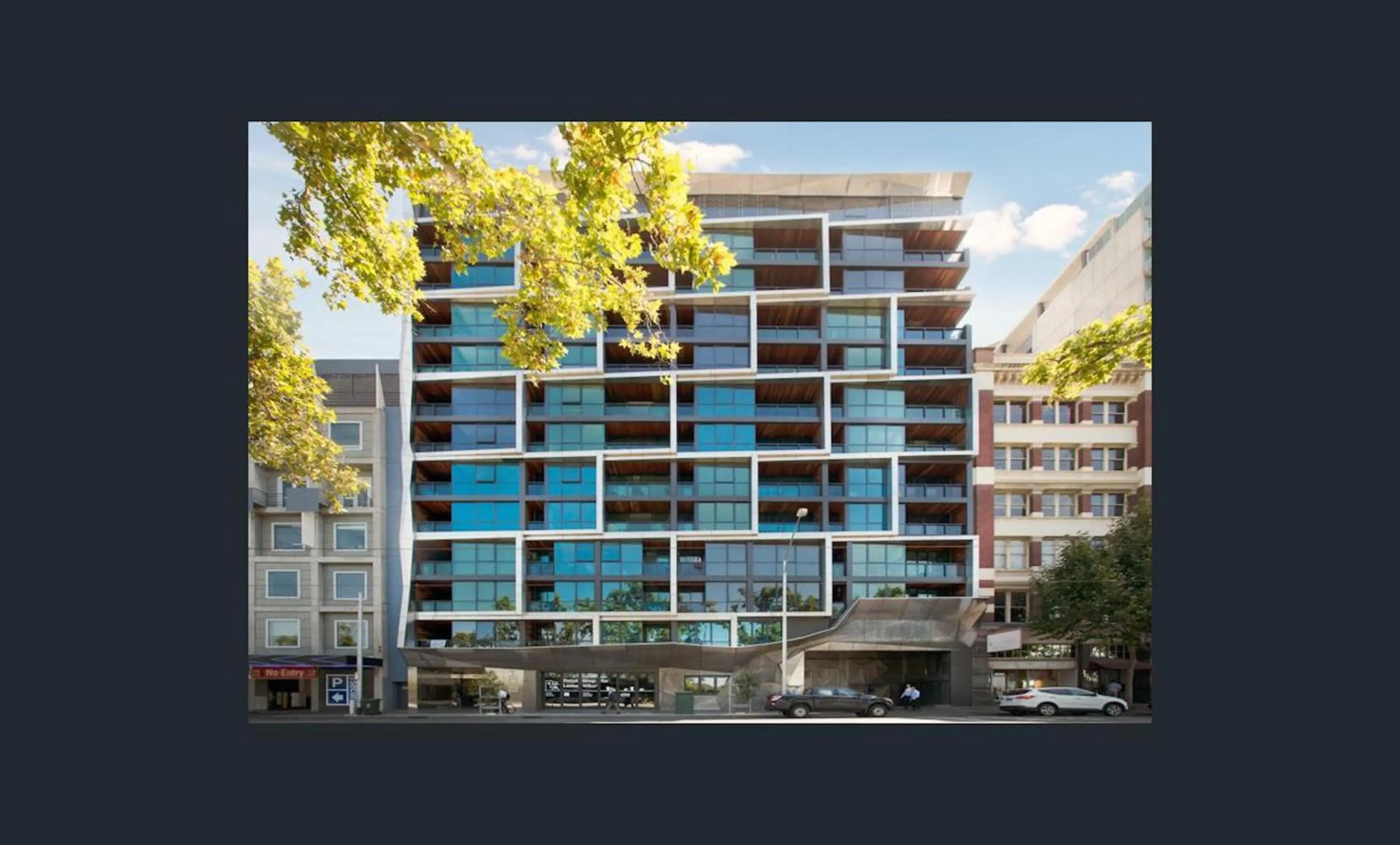 Property building in Flinders Street Apartments