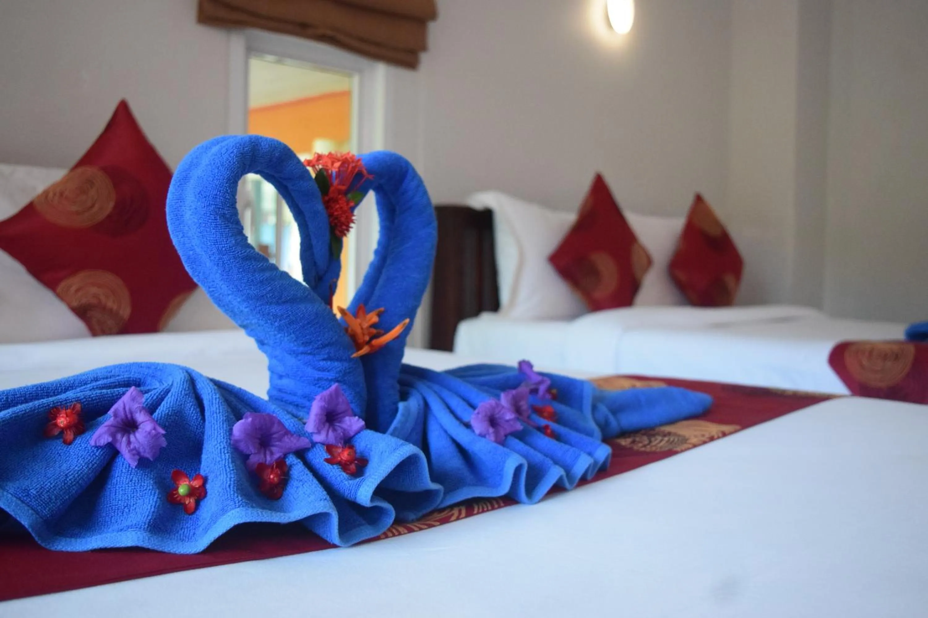 Bed in Tamarind Lanta Resort