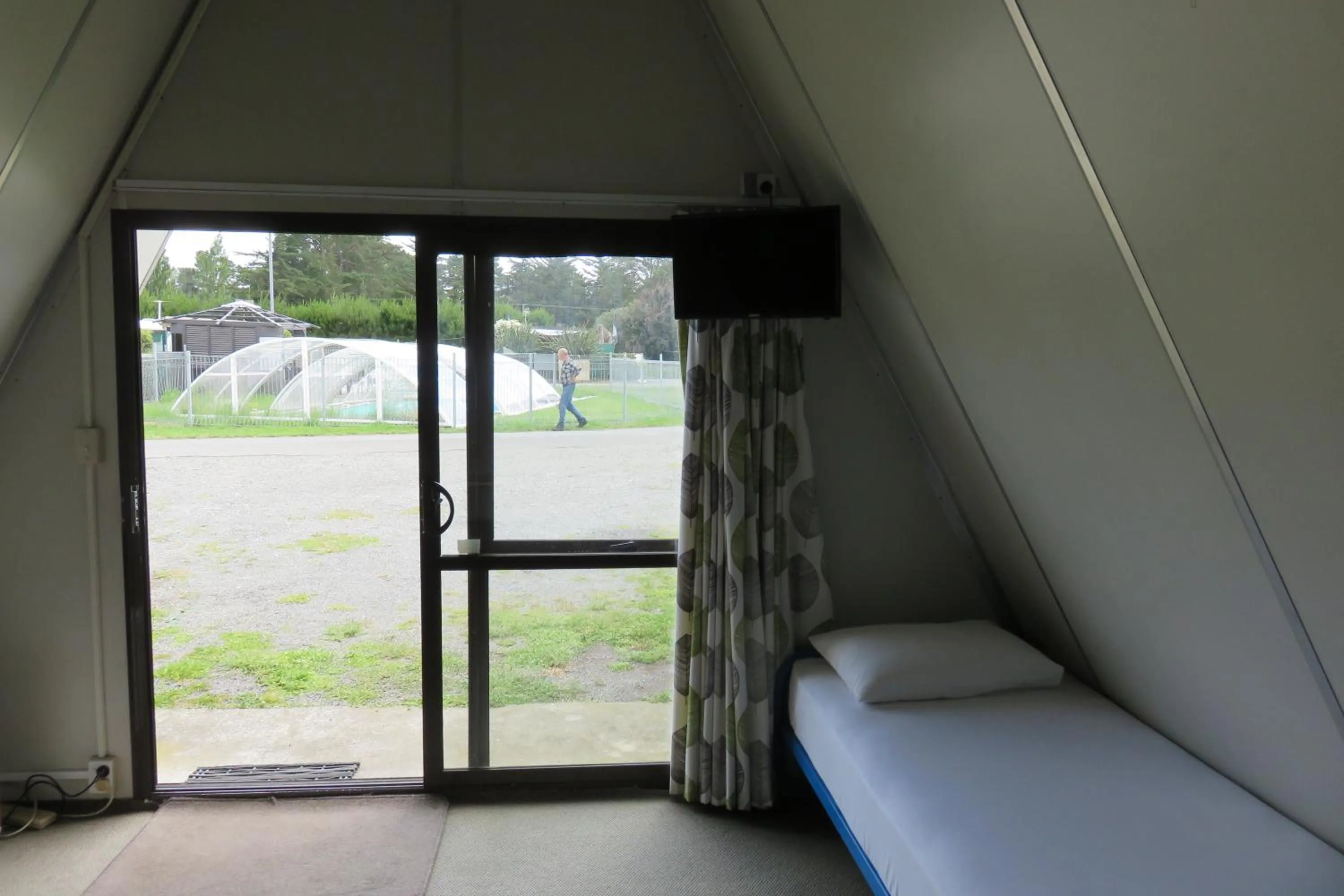 Bed in Rangiora Eco Holiday Park