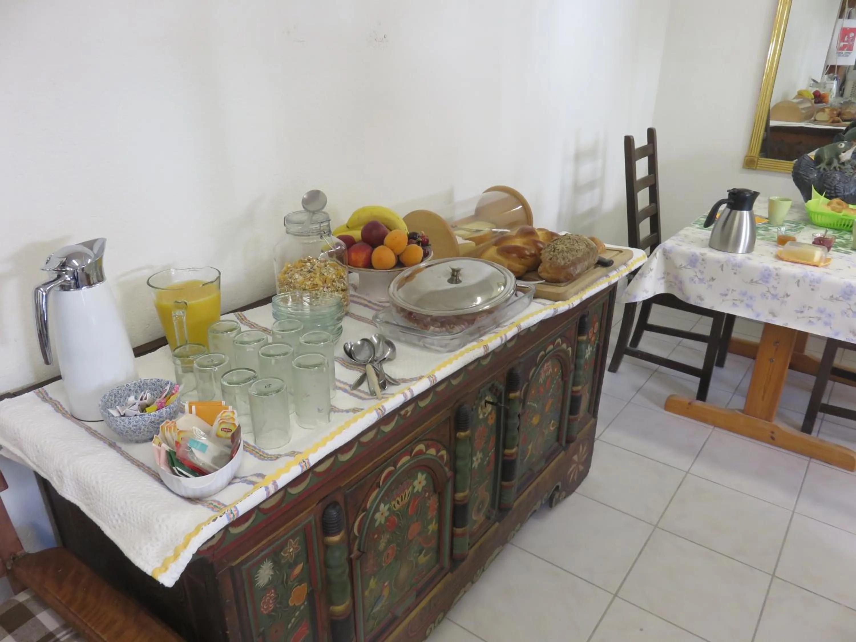 Food and drinks in BnB Erlach