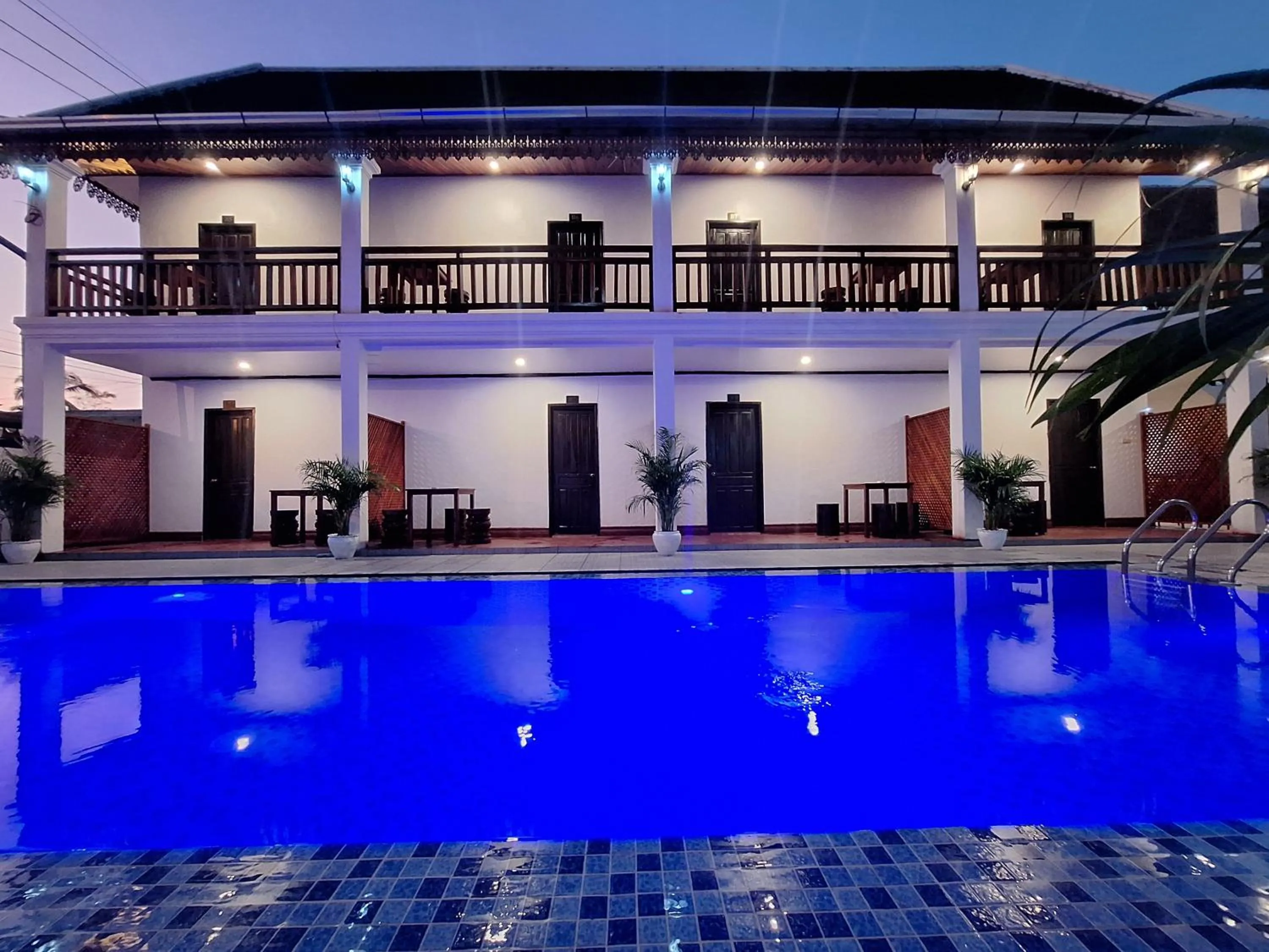 Pool view in Luang Prabang Pavilion Hotel & Travel