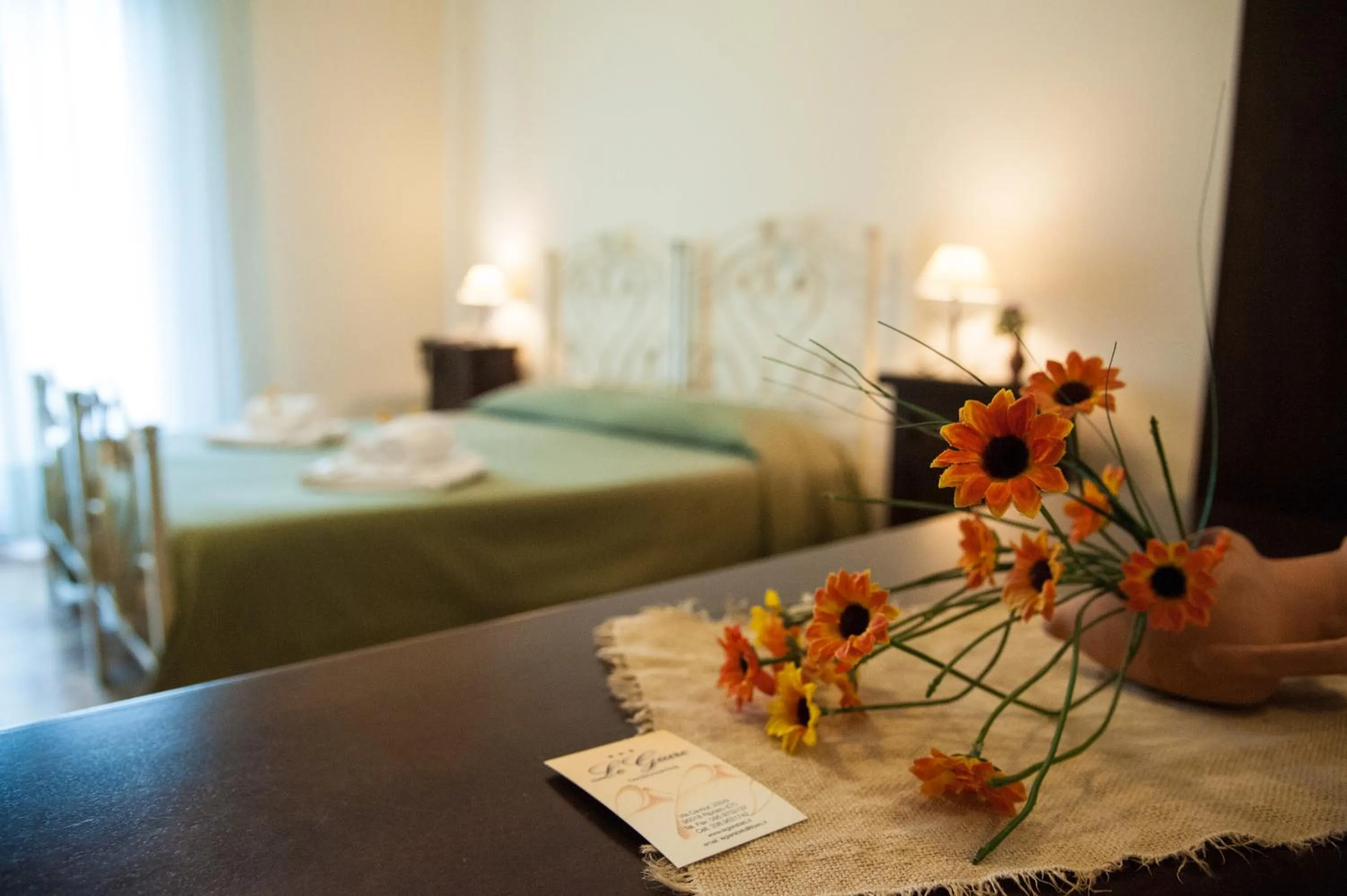 Decorative detail, Bed in Le Giare B&B