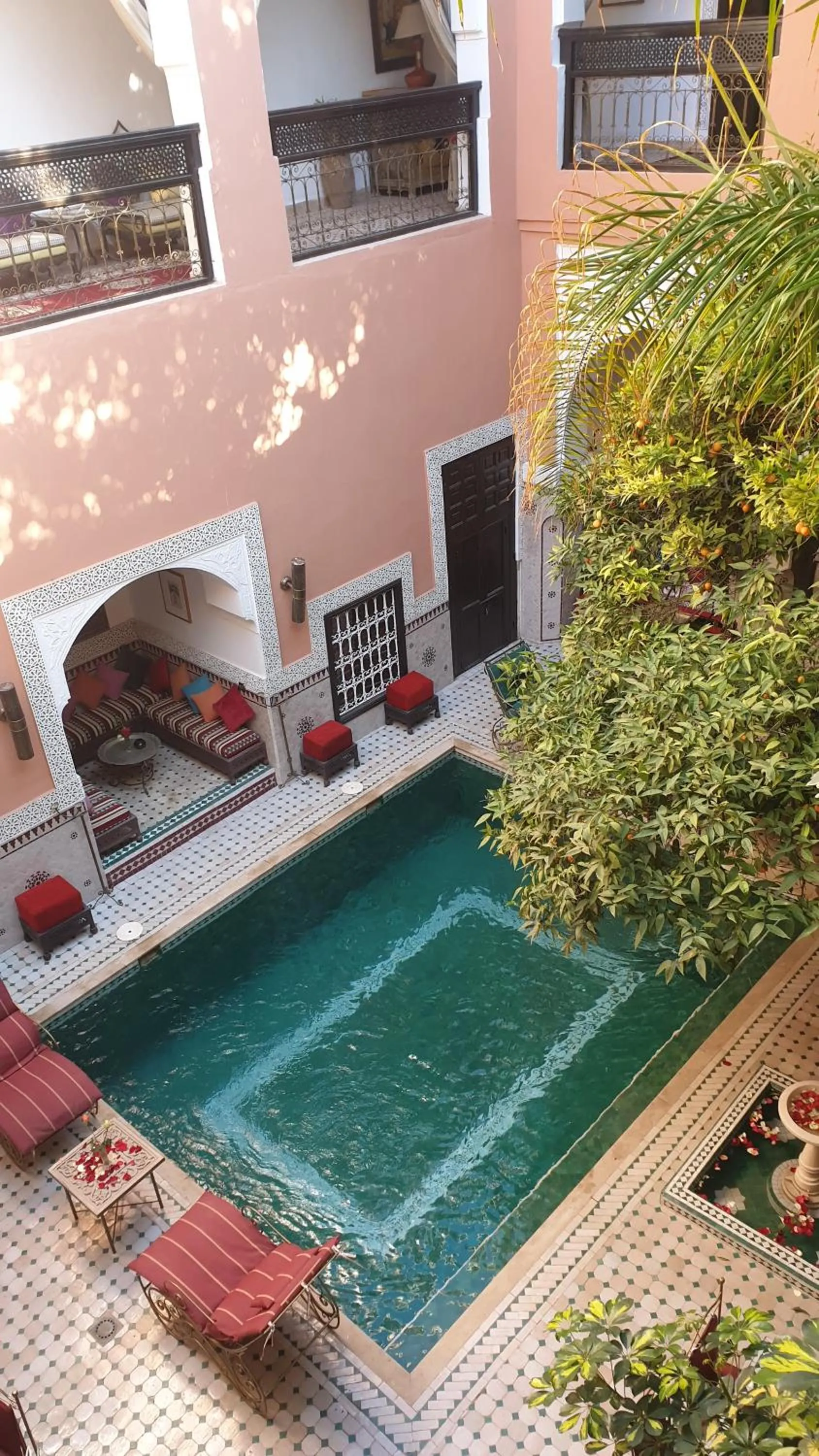Pool view in Riad Barroko
