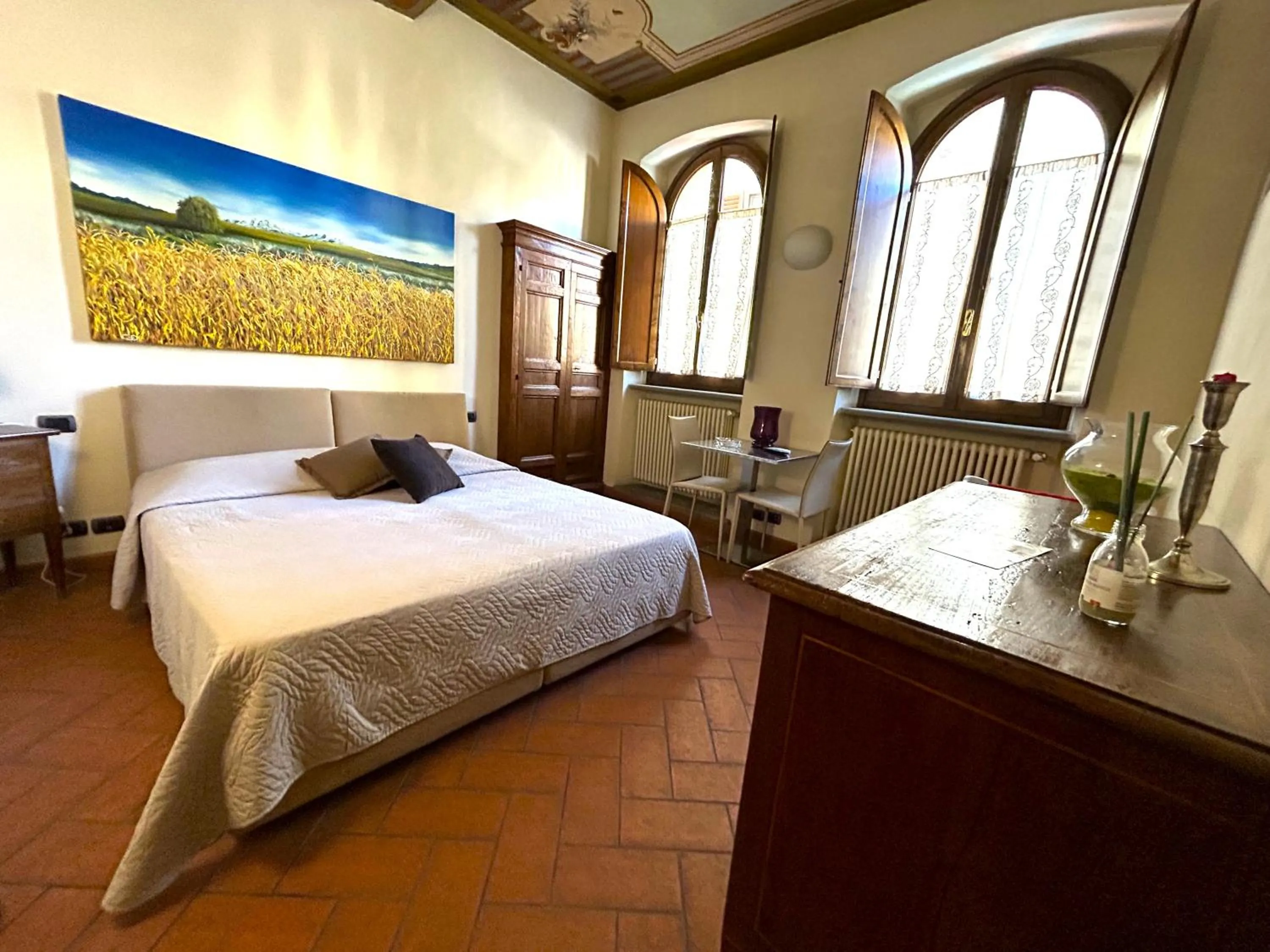Bedroom, Bed in La Corte Del Re Suite & Rooms Arezzo