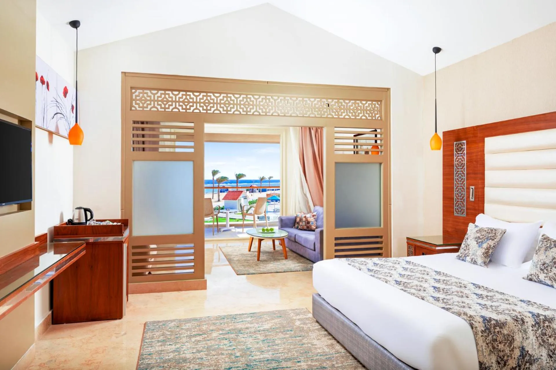 Photo of the whole room, Bed in Pickalbatros Sea World Resort - Marsa Alam