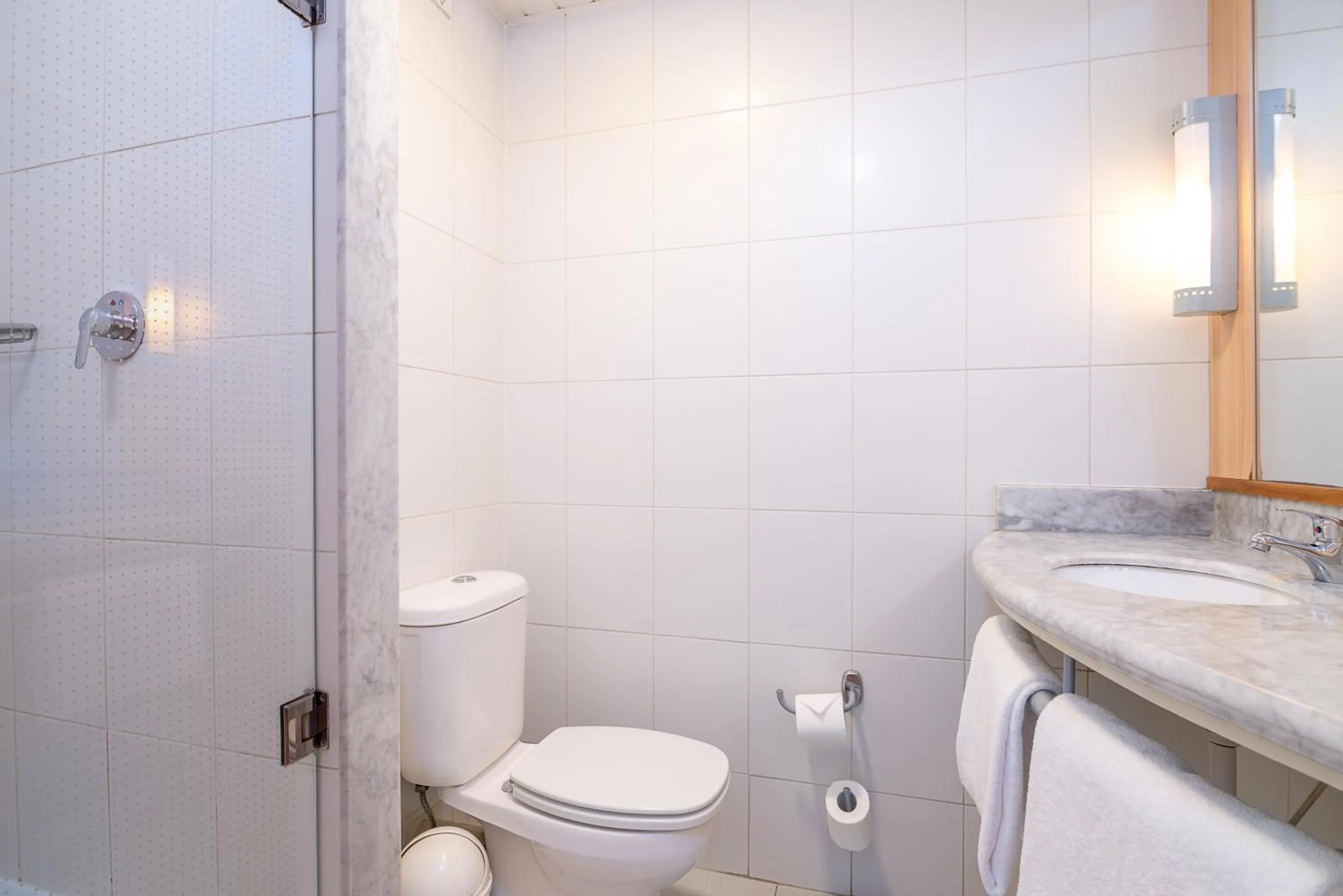 Bathroom in ibis Santiago Estacion Central