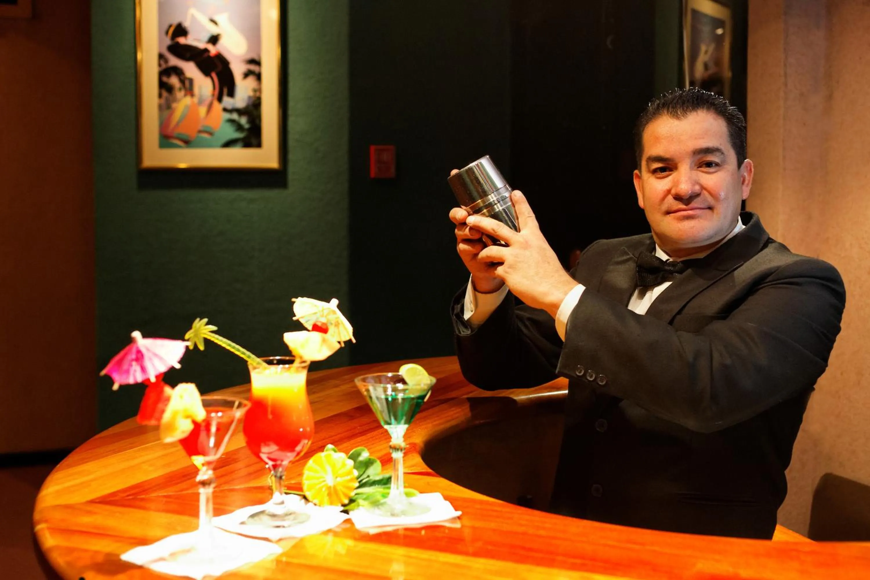 Alcoholic drinks in Hotel Diplomat