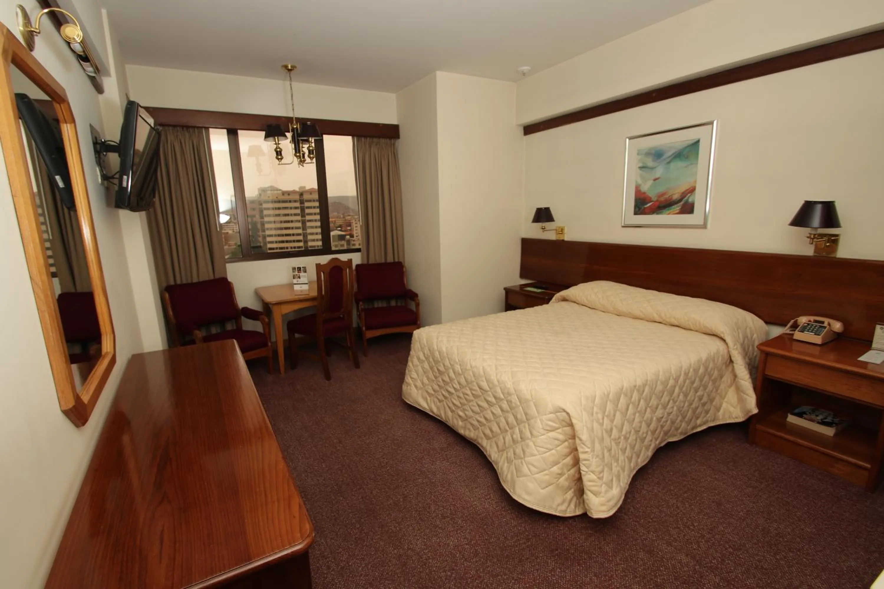 Bed in Hotel Diplomat