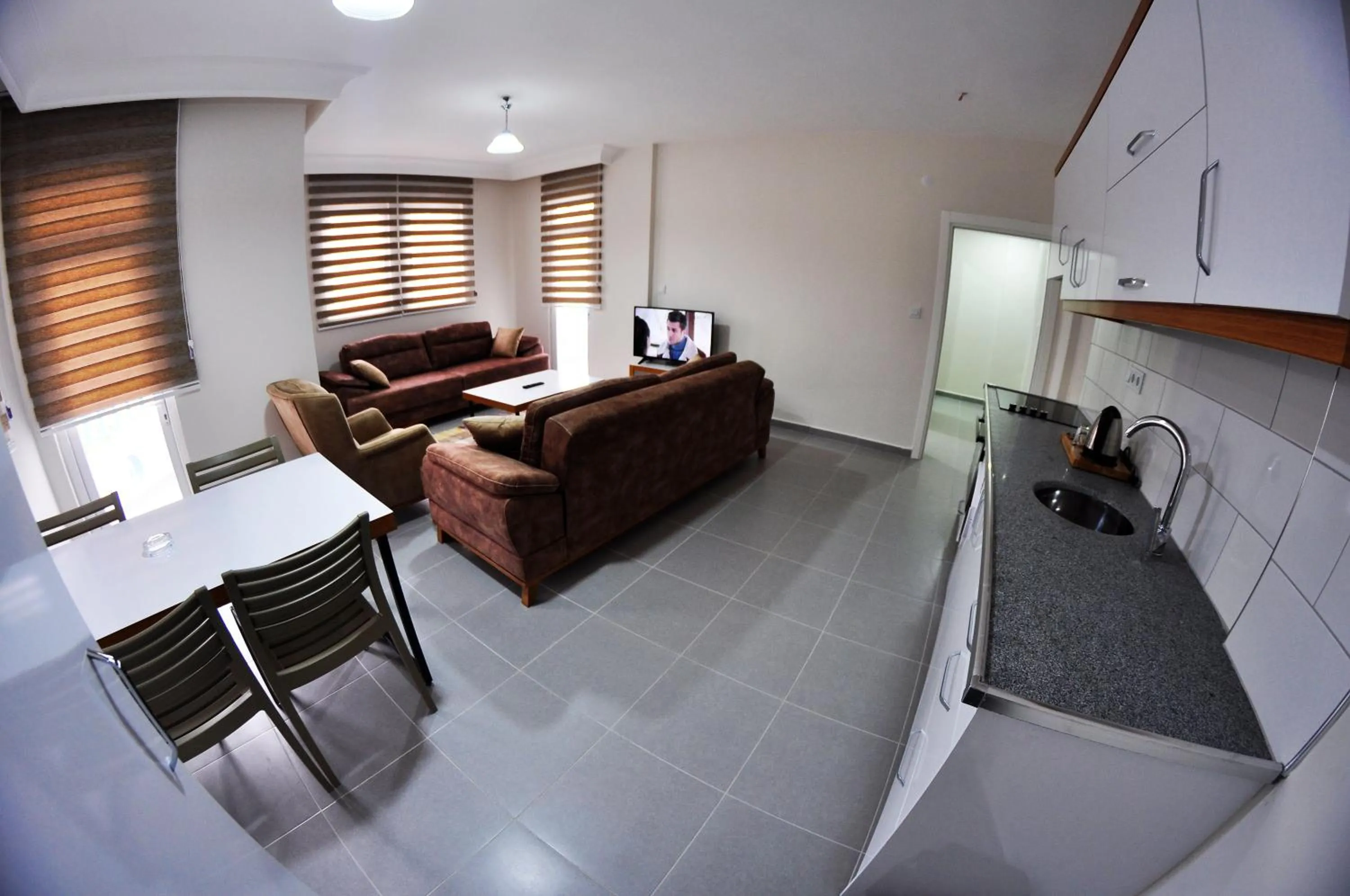 Kitchen or kitchenette in Evon Otel