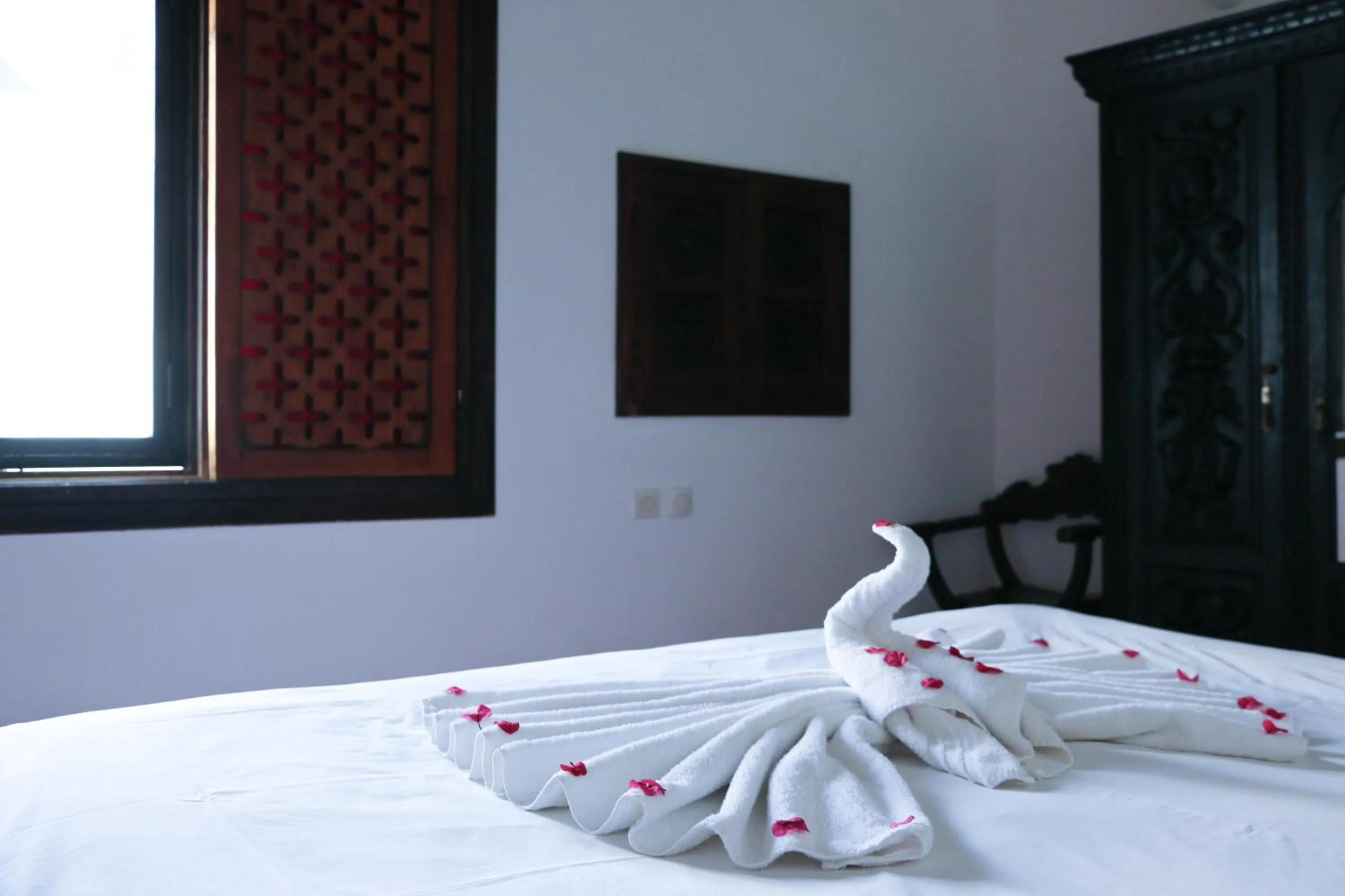 Bed in Riad Bellamane Marrakech