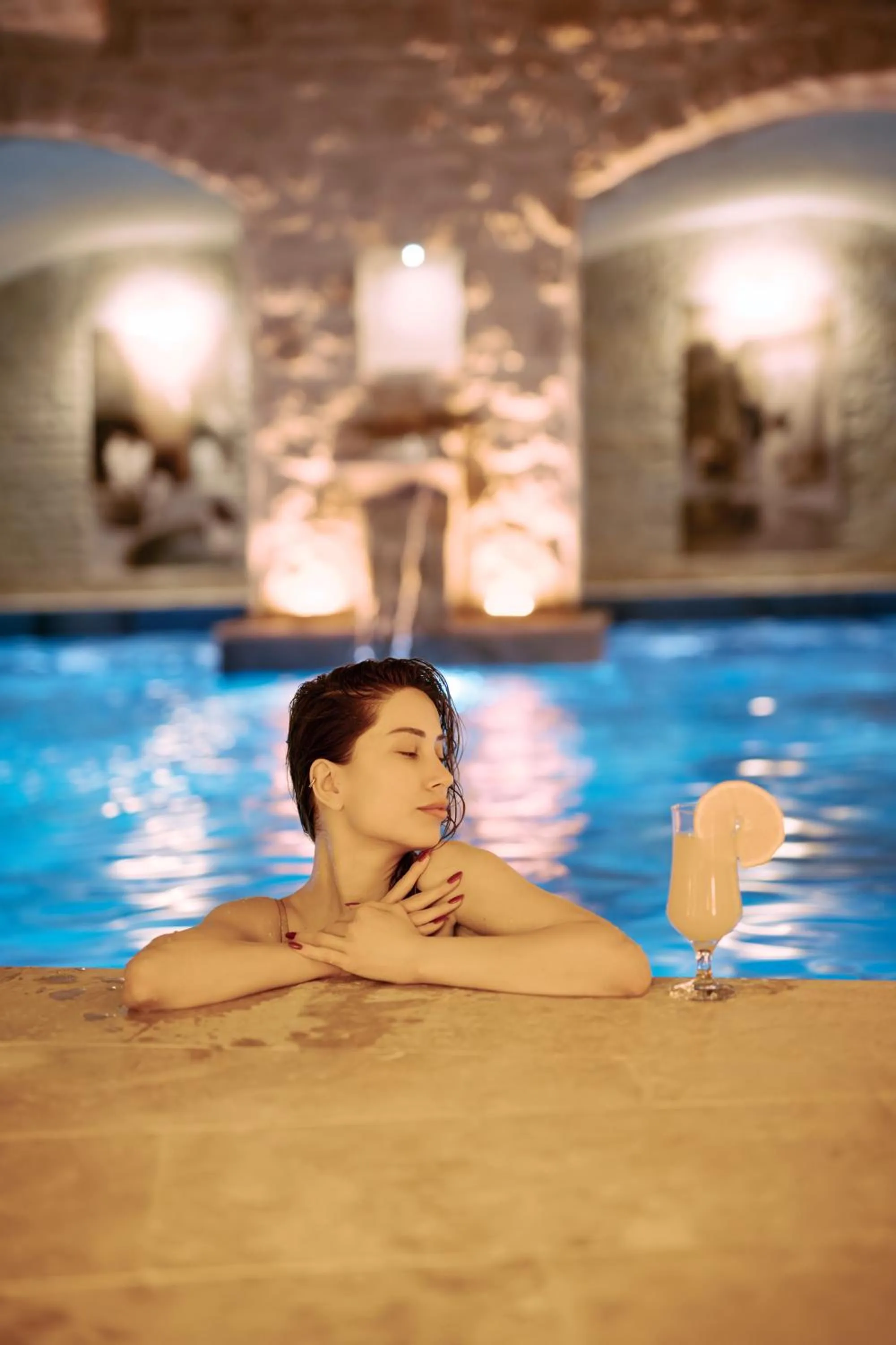 Swimming pool in Fresco Cave Suites Cappadocia