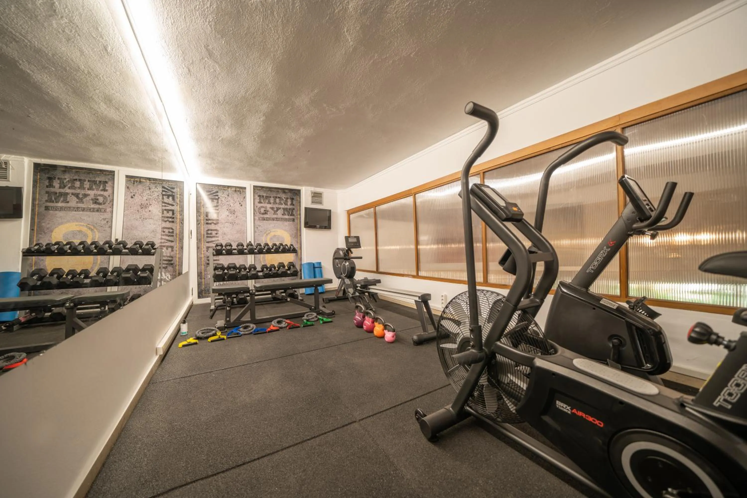 Fitness centre/facilities in Tselikas Hotel