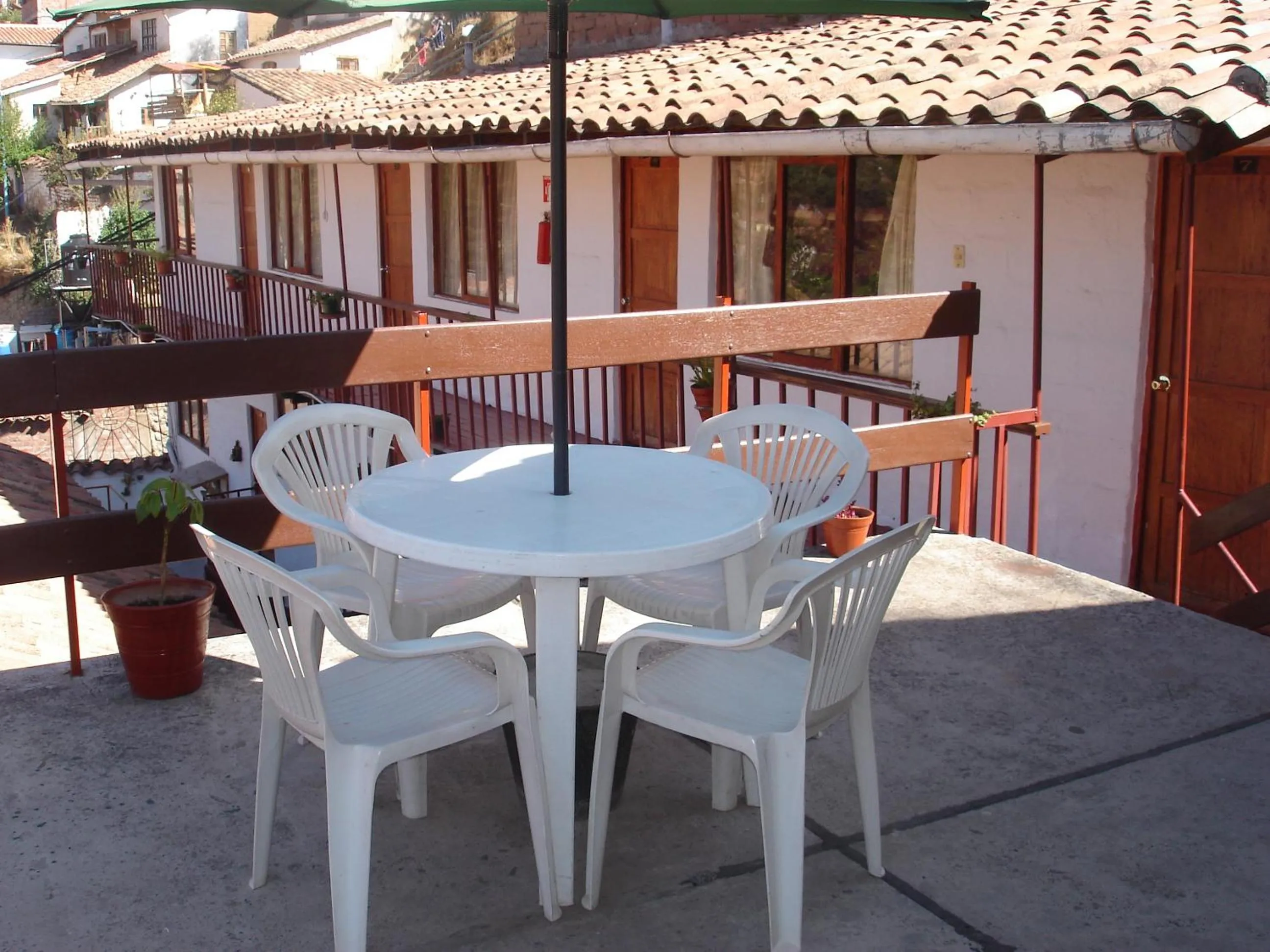 Balcony/Terrace in Samay Wasi Hostel