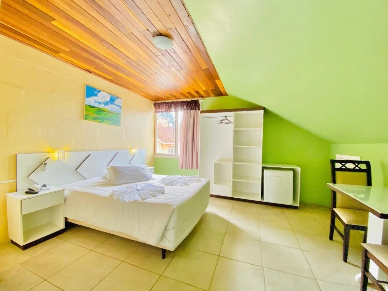 Bed in Zermatt Hotel