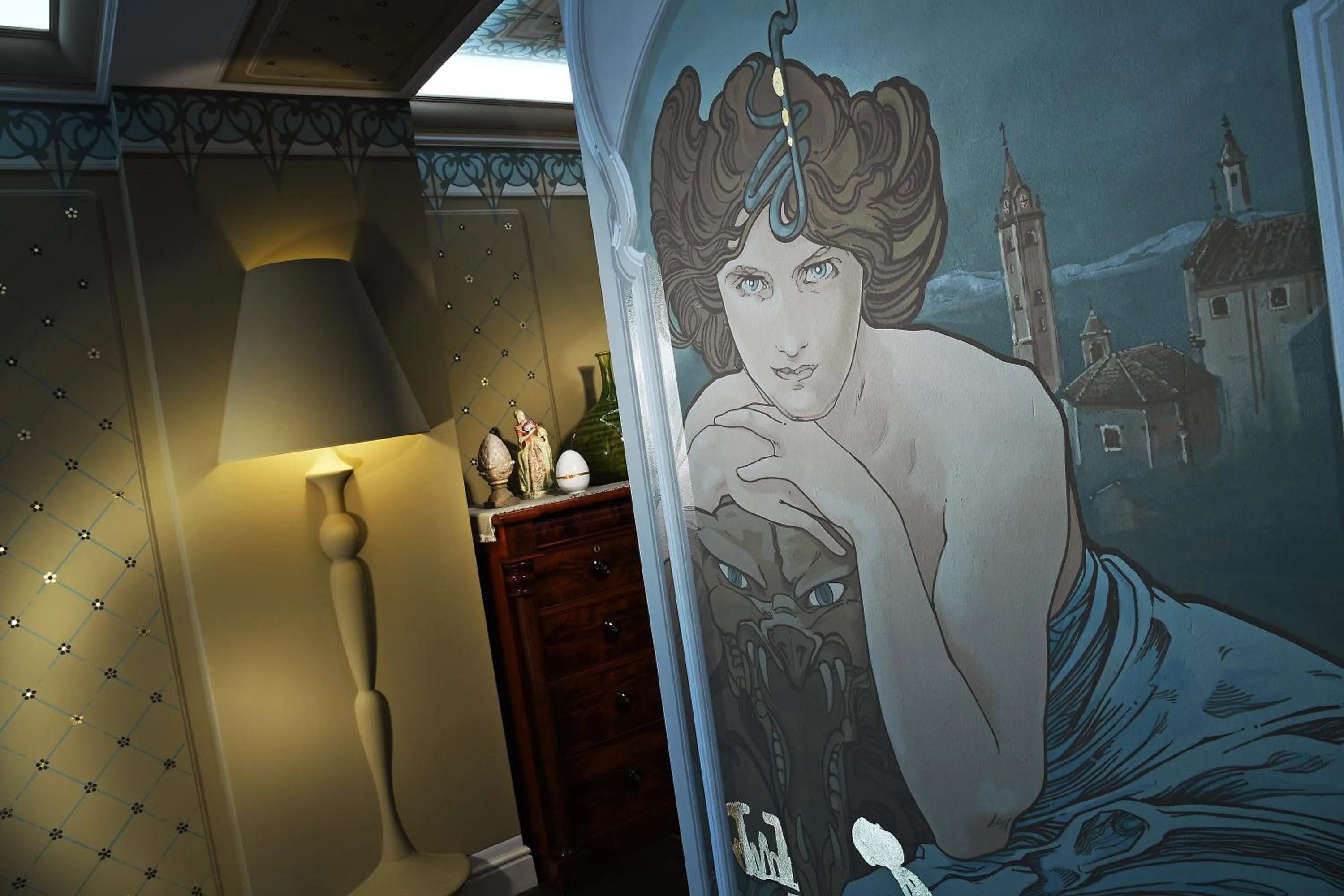 Decorative detail in La Ribezza Boutique Hotel