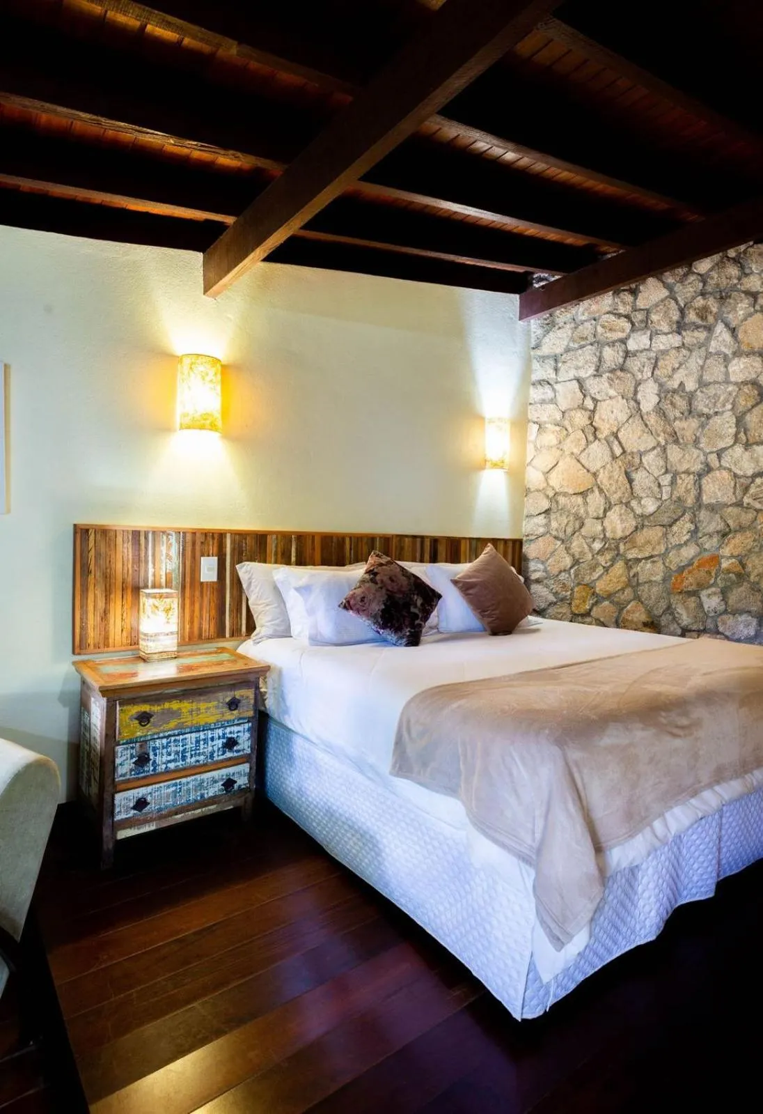 Bed in Pousada Jardim das Montanhas