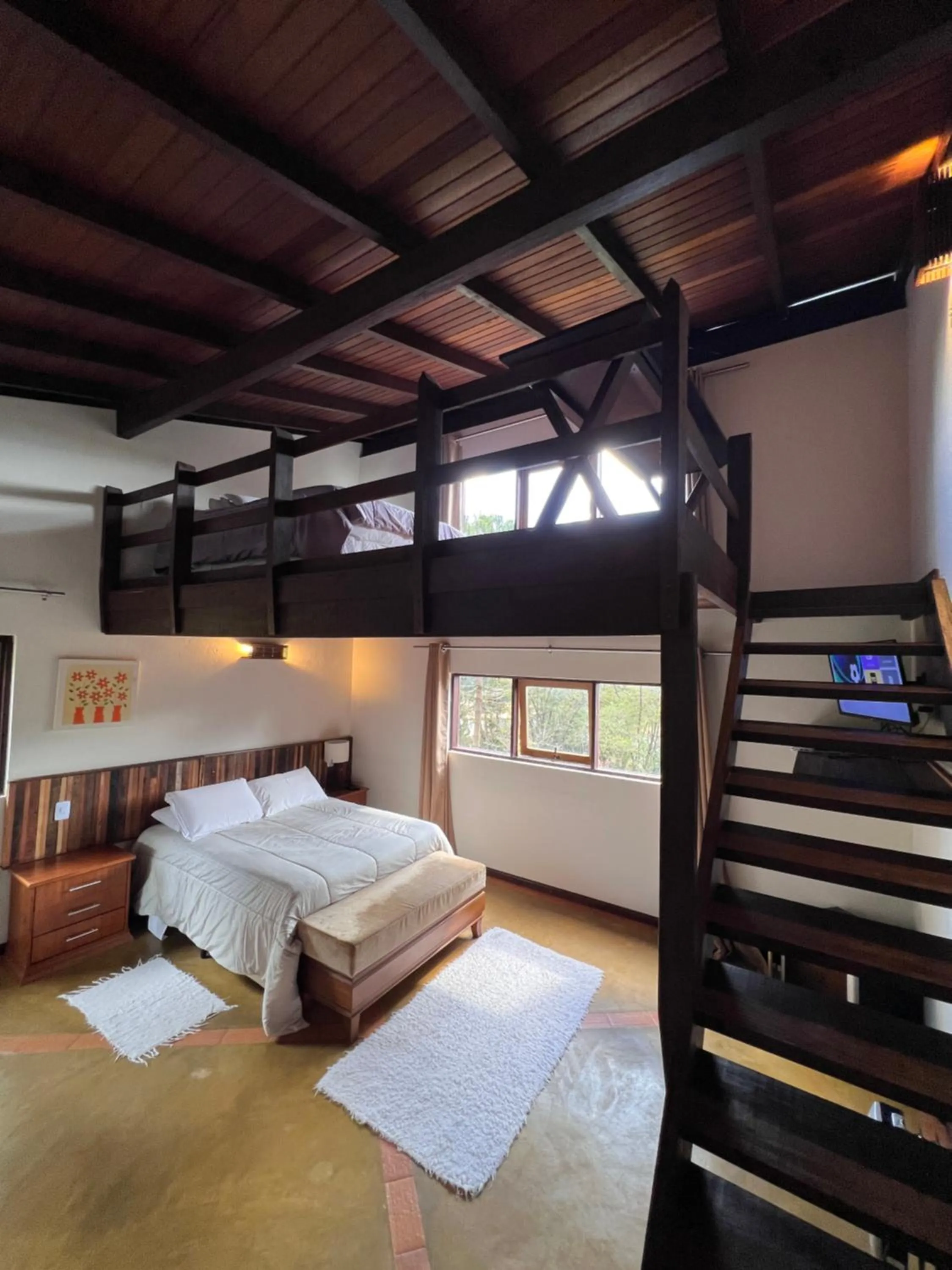 Bedroom, Bed in Pousada Jardim das Montanhas