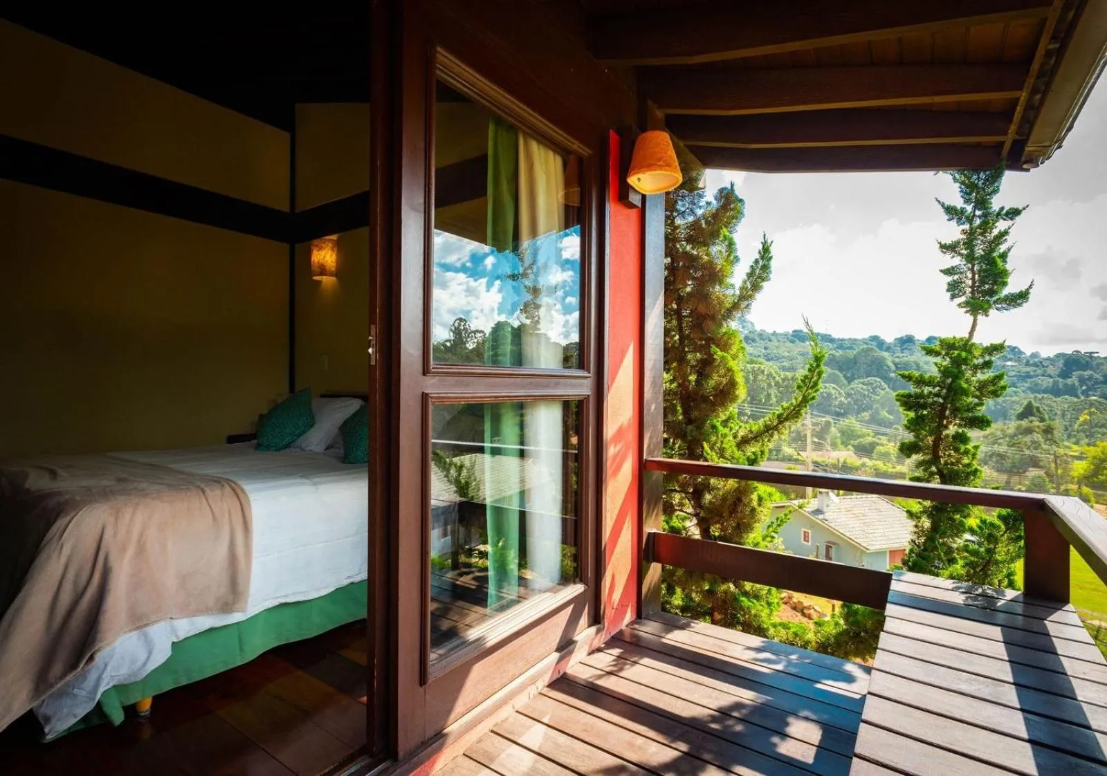 Garden view, Bed in Pousada Jardim das Montanhas