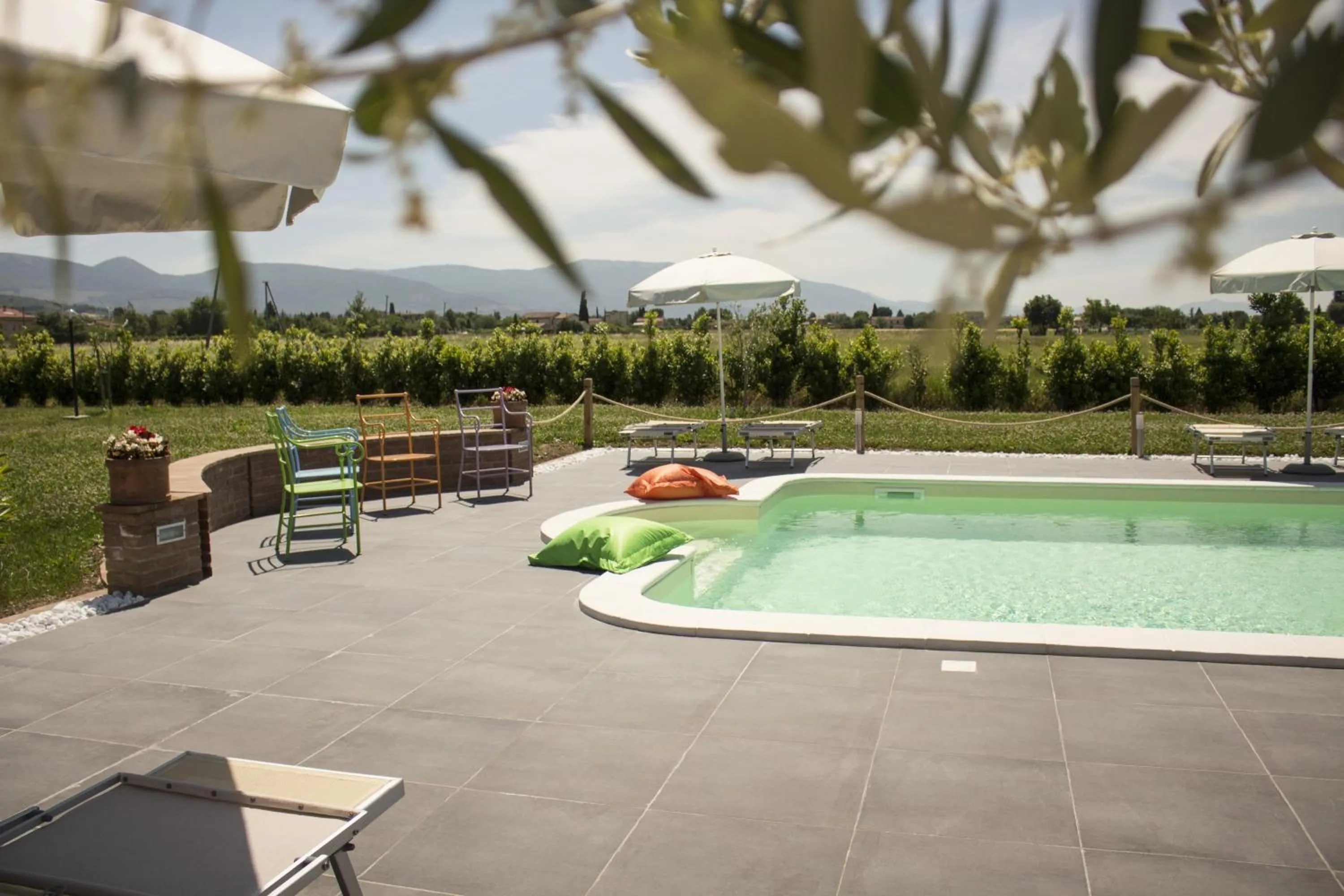 Pool view in Residence Terra Dei Santi Country House