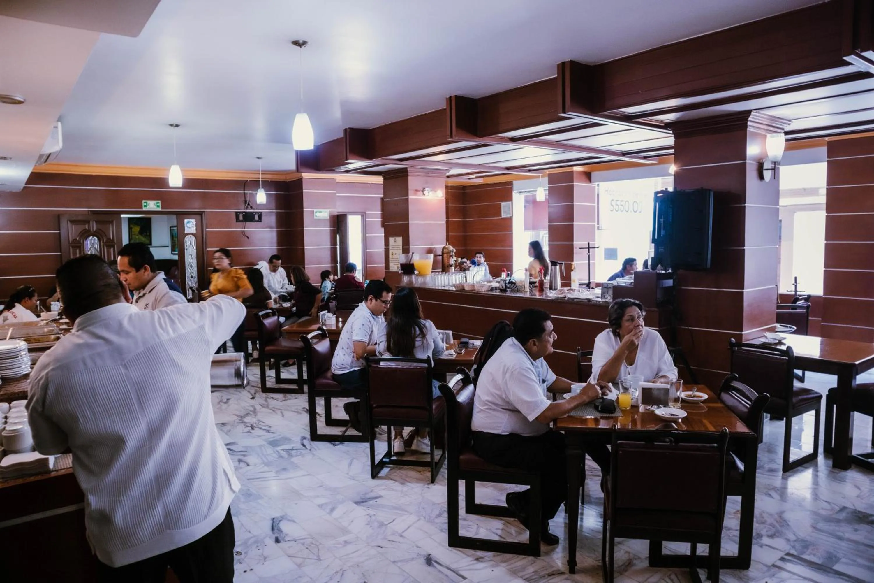 Buffet breakfast in Hotel Maria Victoria Xalapa