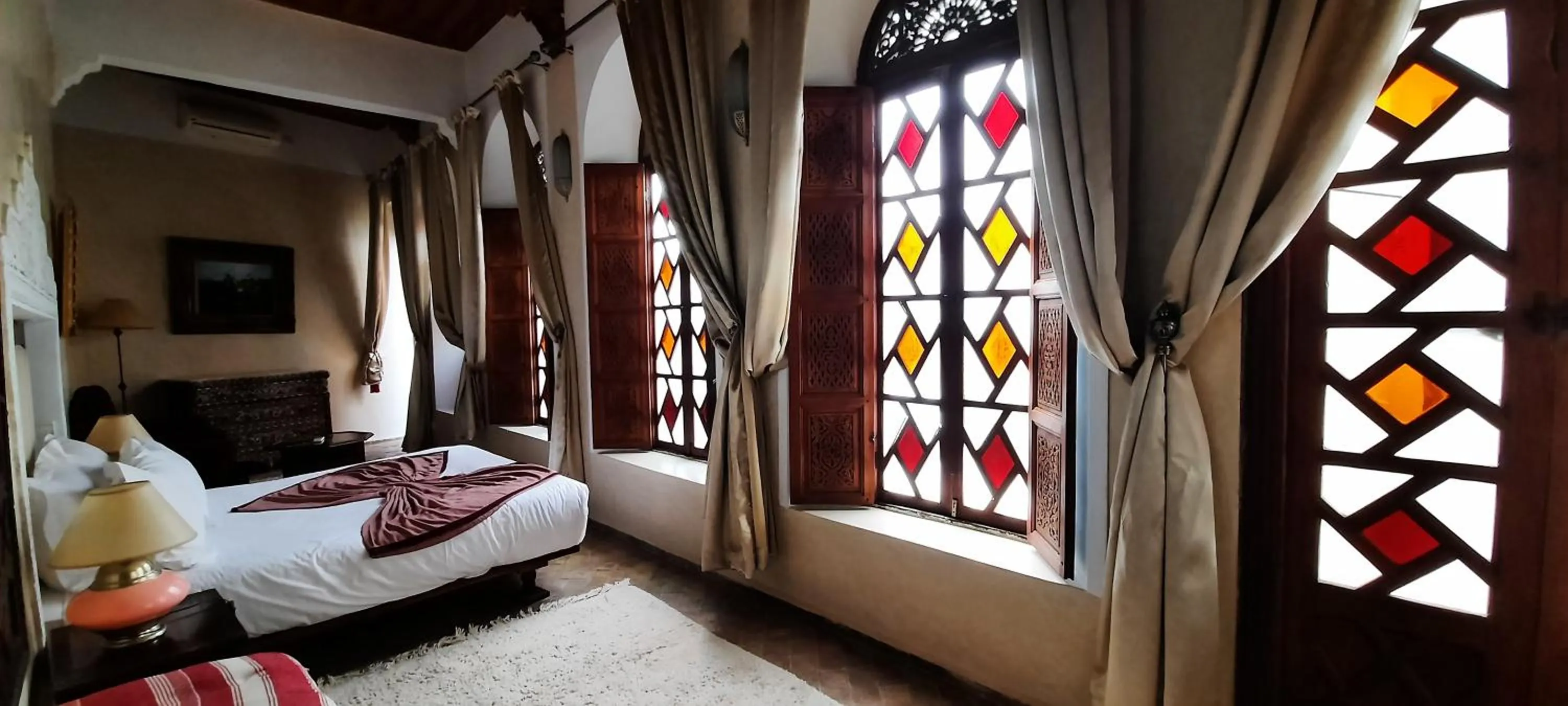 Living room, Bed in Riad Lorsya