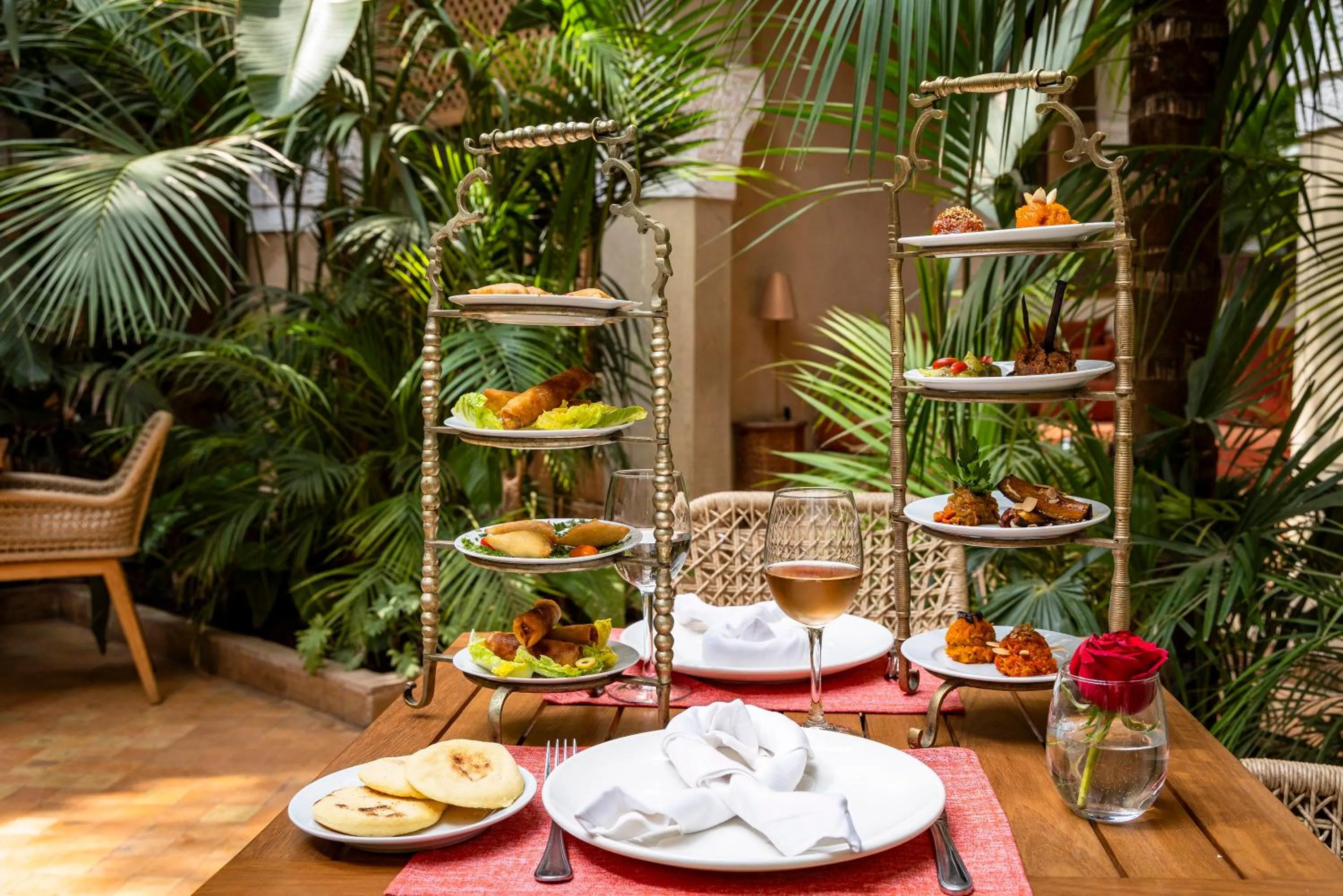 Food and drinks in La Villa Nomade