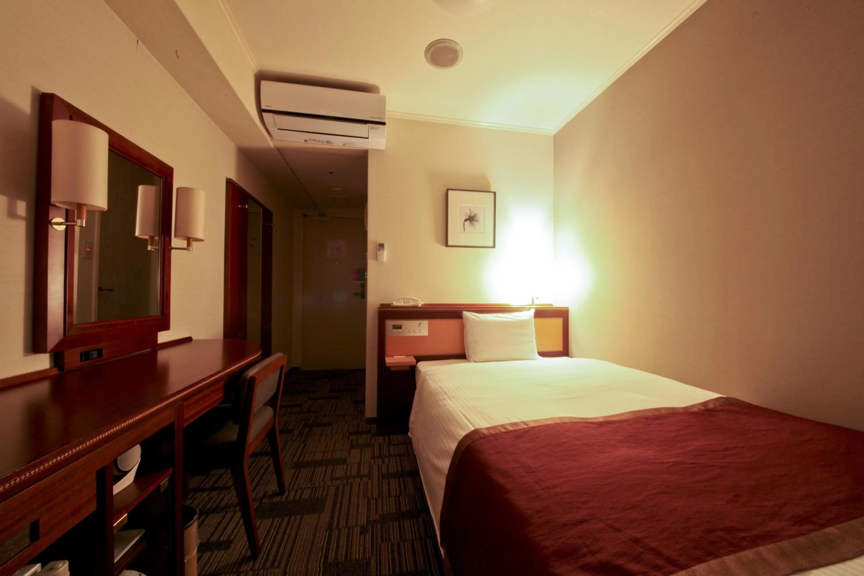 Decorative detail, Bed in Hotel Hokke Club Kagoshima