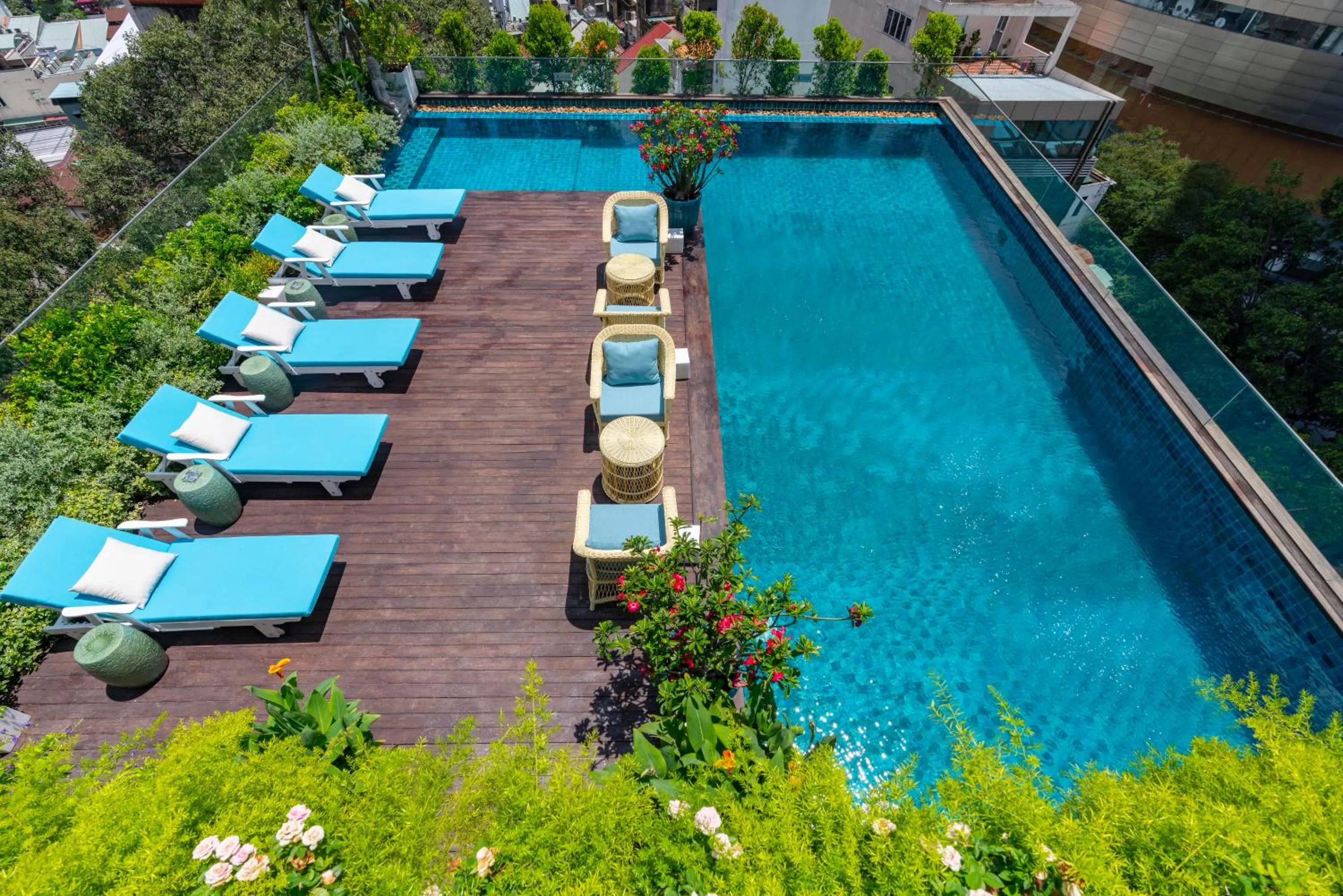 Swimming pool in Au Lac Charner Hotel