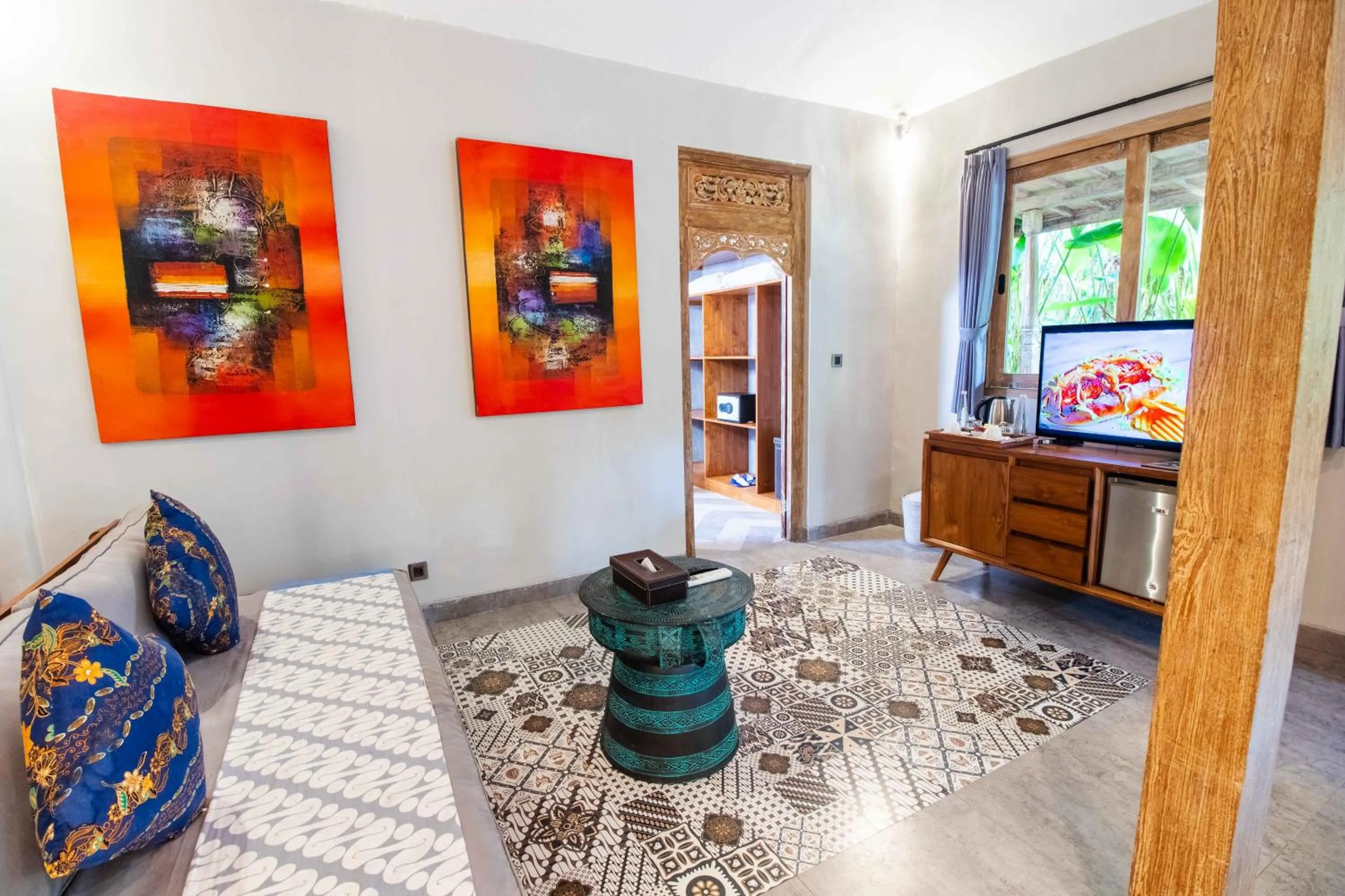 Bed in Natya Hotel Tanah Lot