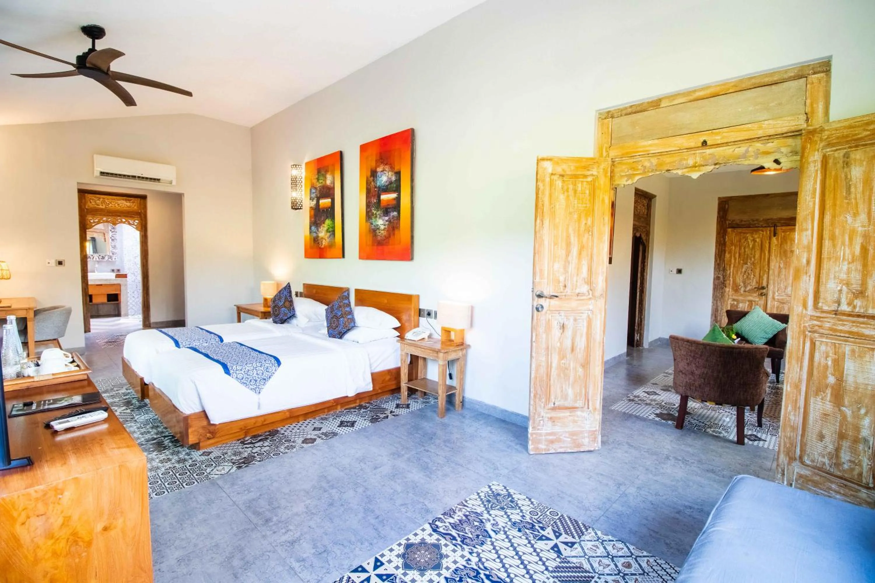 Bed in Natya Hotel Tanah Lot