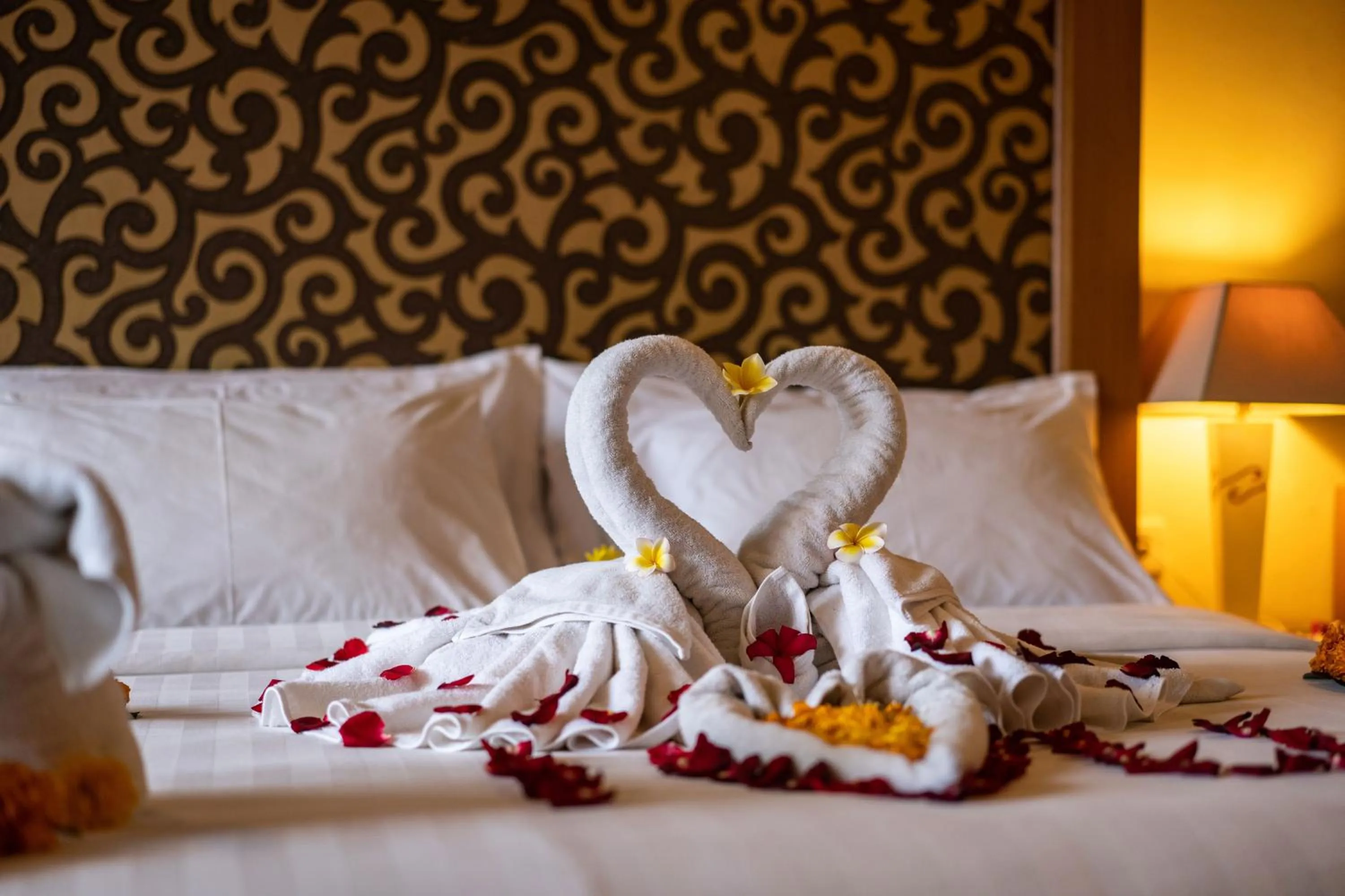 Bed in Natya Hotel Tanah Lot