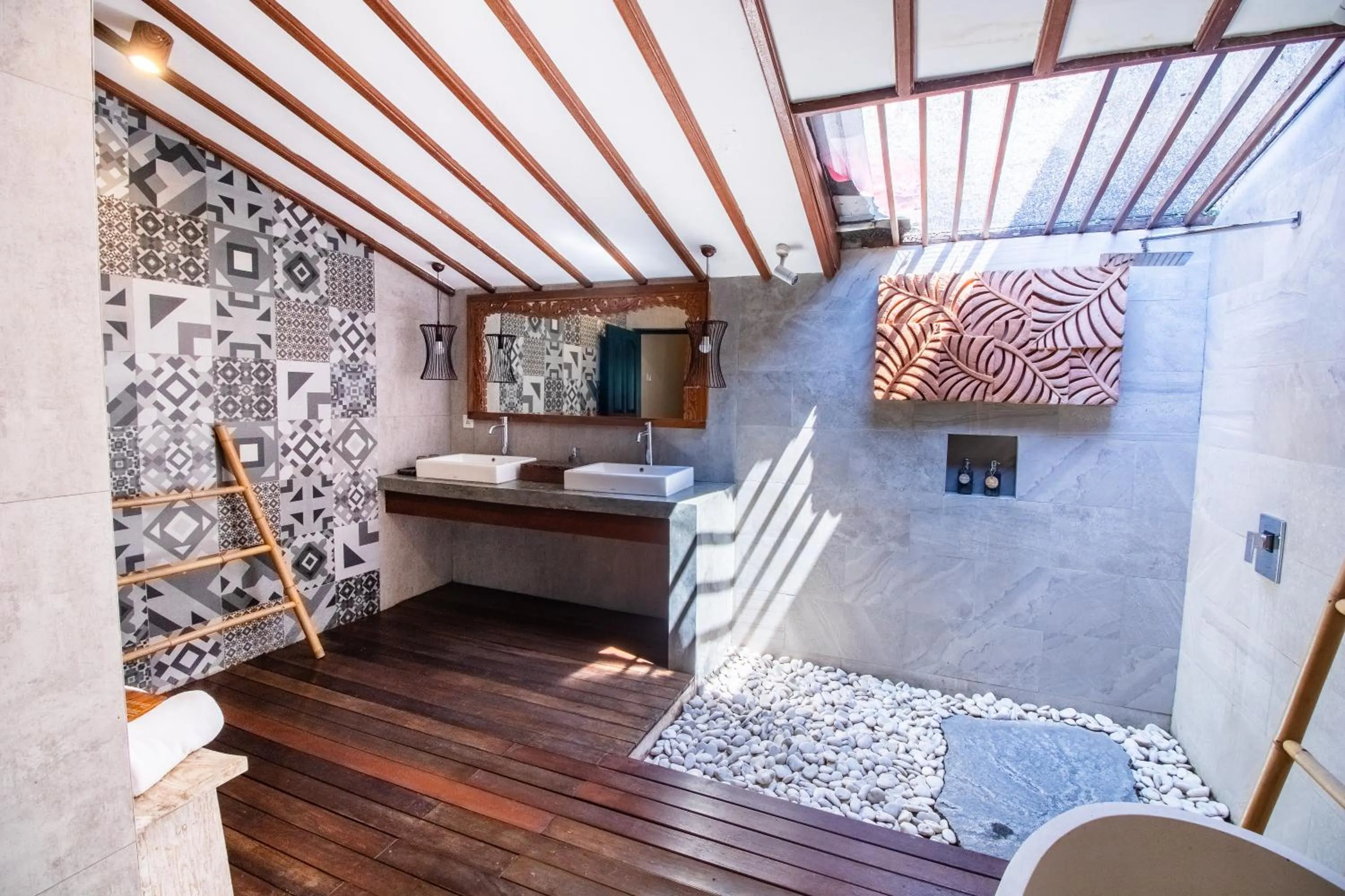 Bed in Natya Hotel Tanah Lot