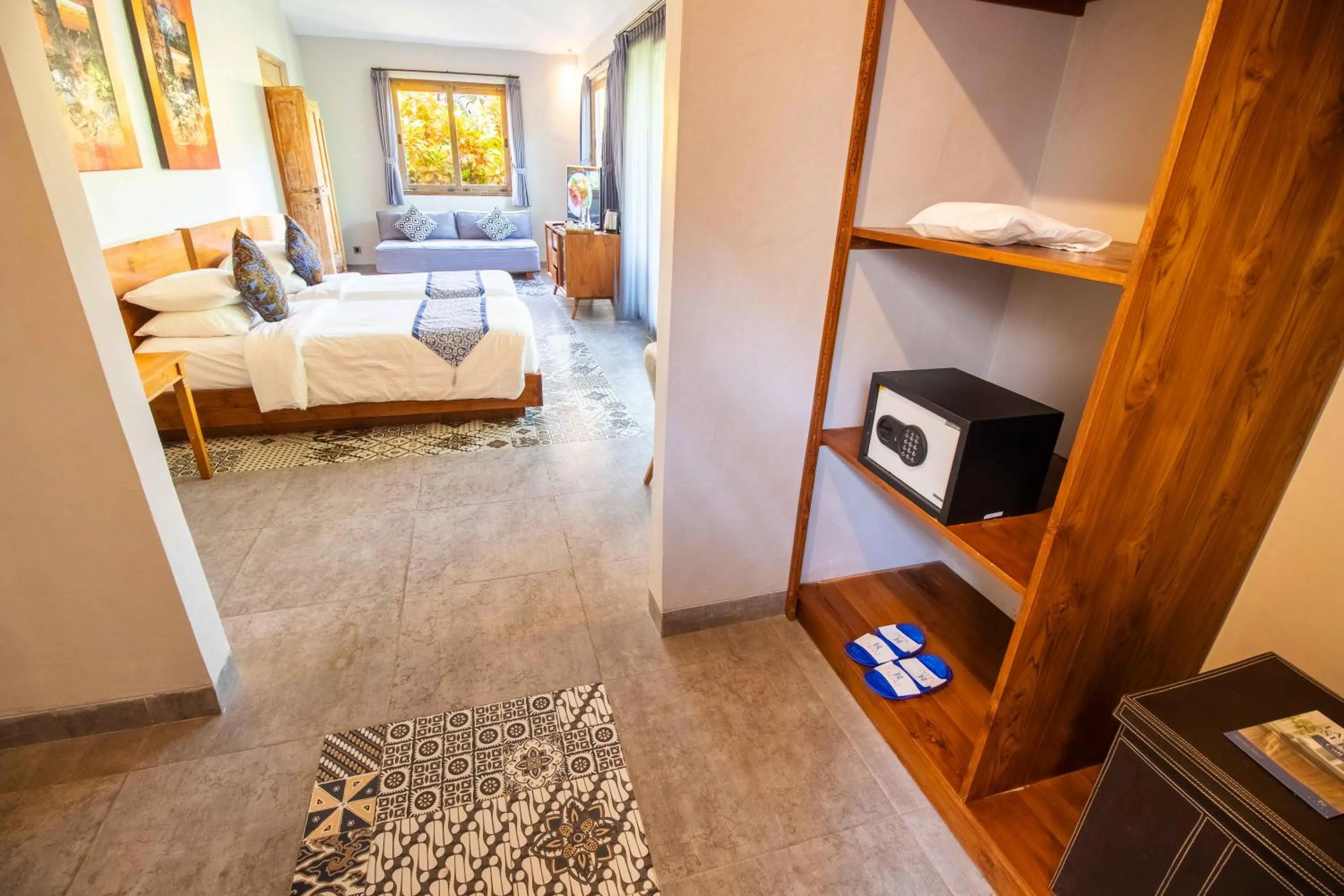 Bed in Natya Hotel Tanah Lot