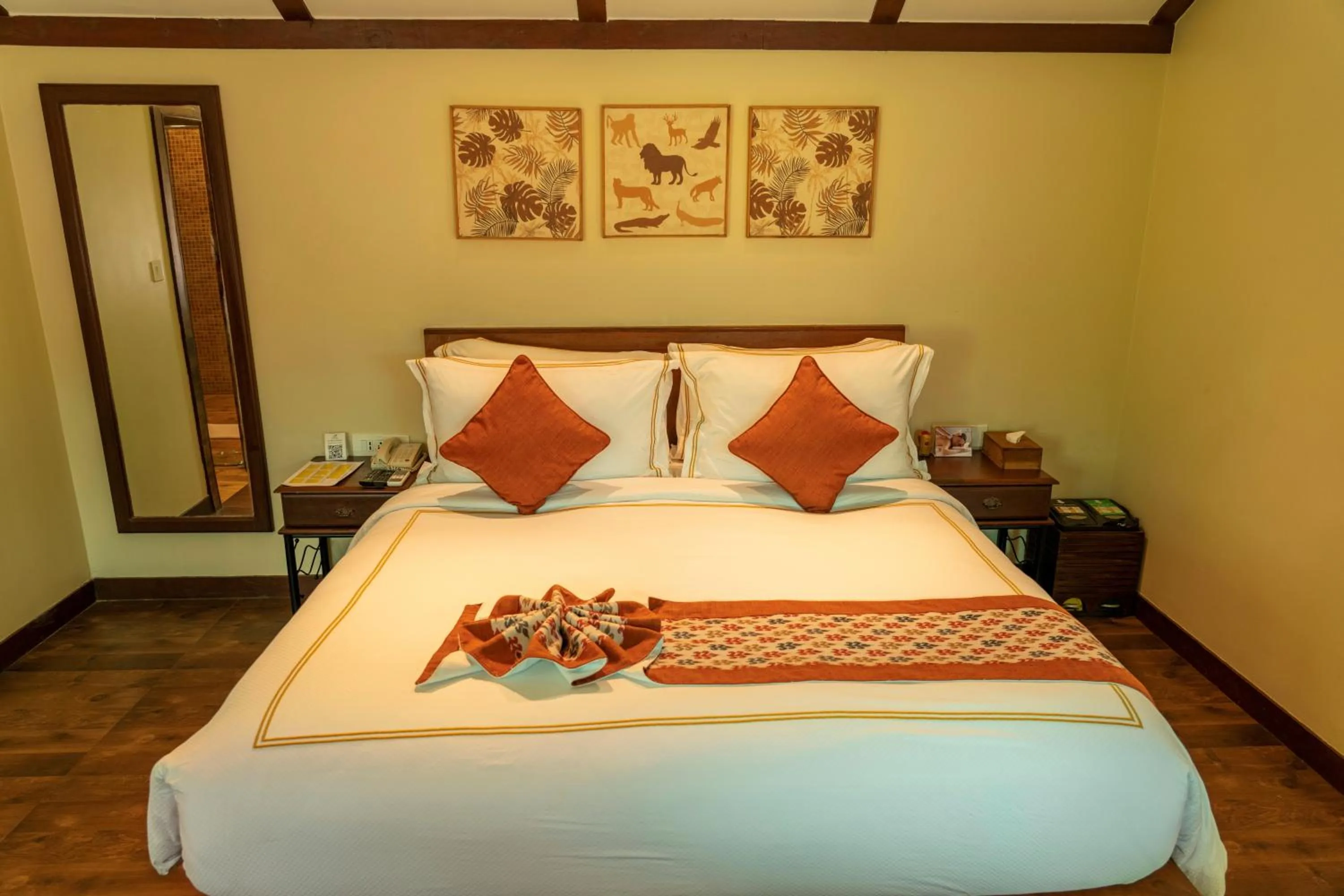 Bed in The Fern Gir Forest Resort, Sasan Gir - A Fern Crown Collection Resort