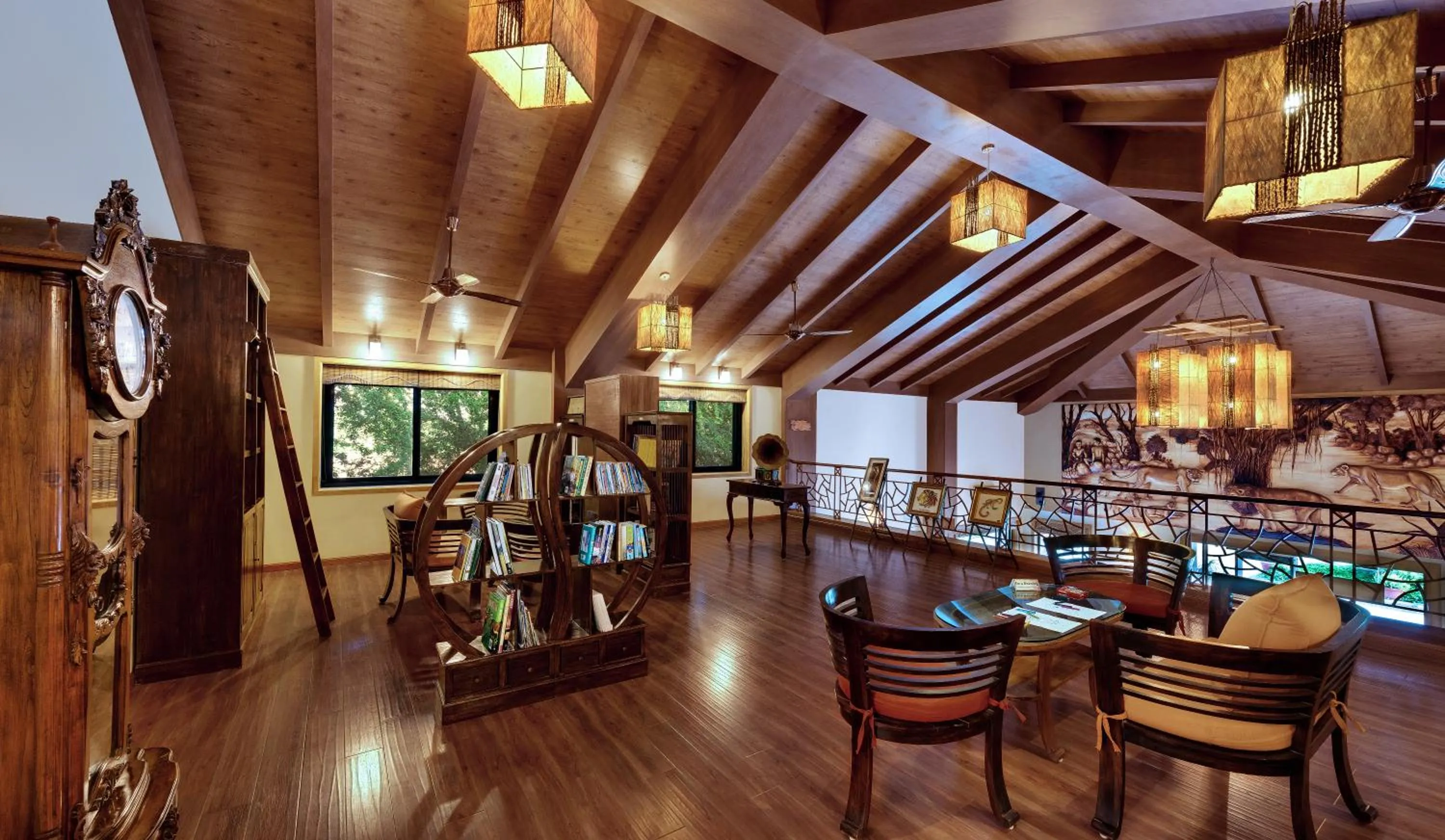 Library in The Fern Gir Forest Resort, Sasan Gir - A Fern Crown Collection Resort