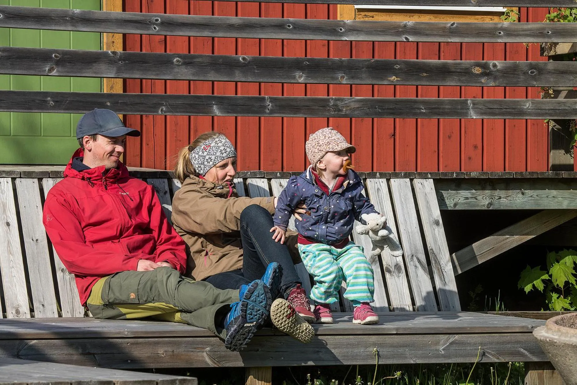 Family in Lugnåsberget Ekohotell