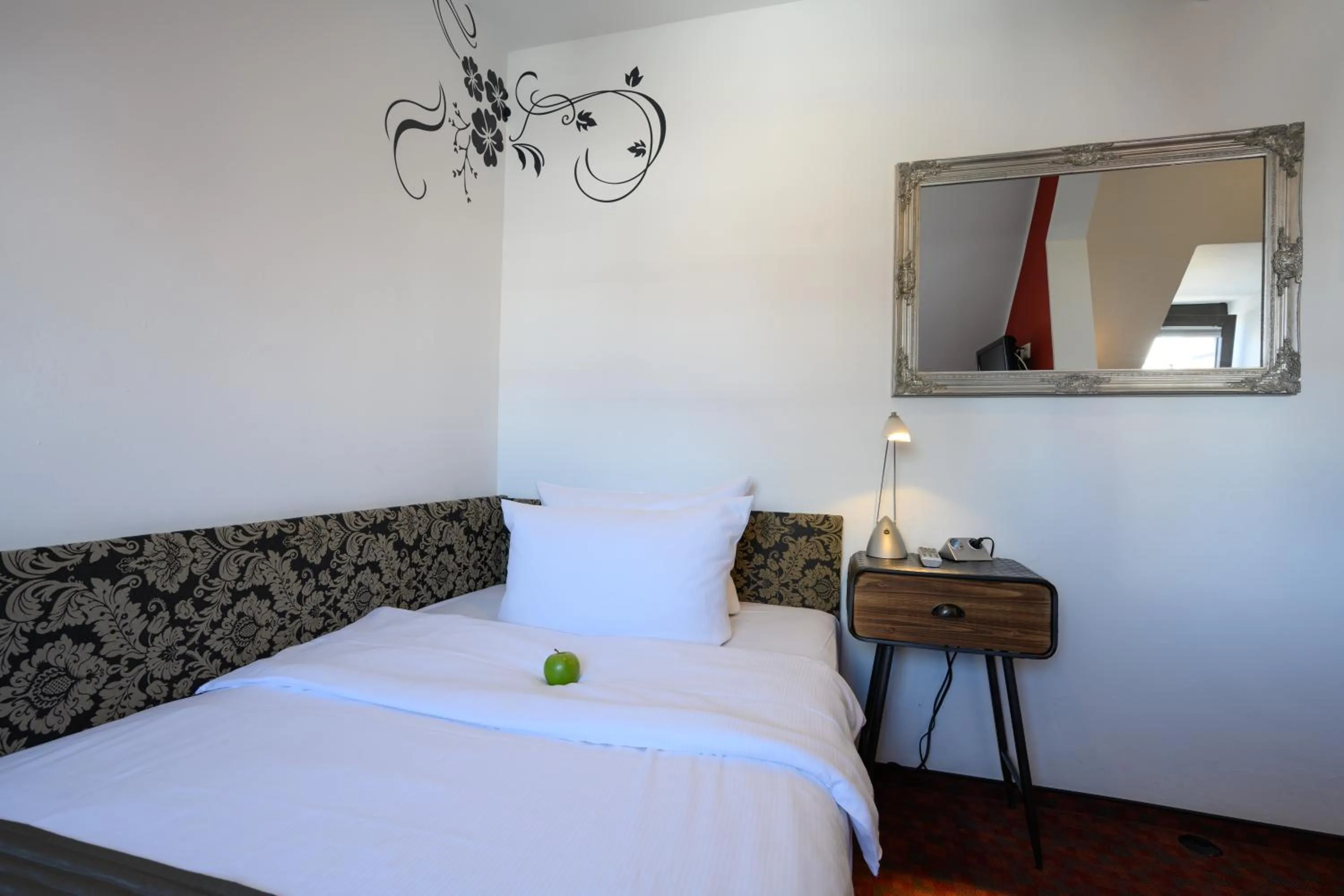 Bed in Hotel Heymann