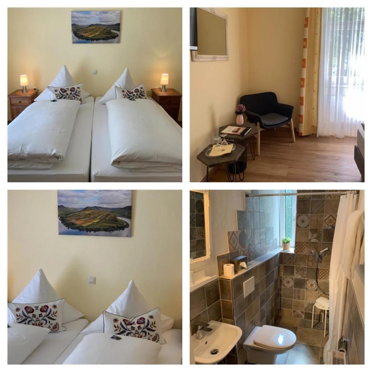 Photo of the whole room, Bed in Moselland Hotel im Enderttal Zum Onkel Willi