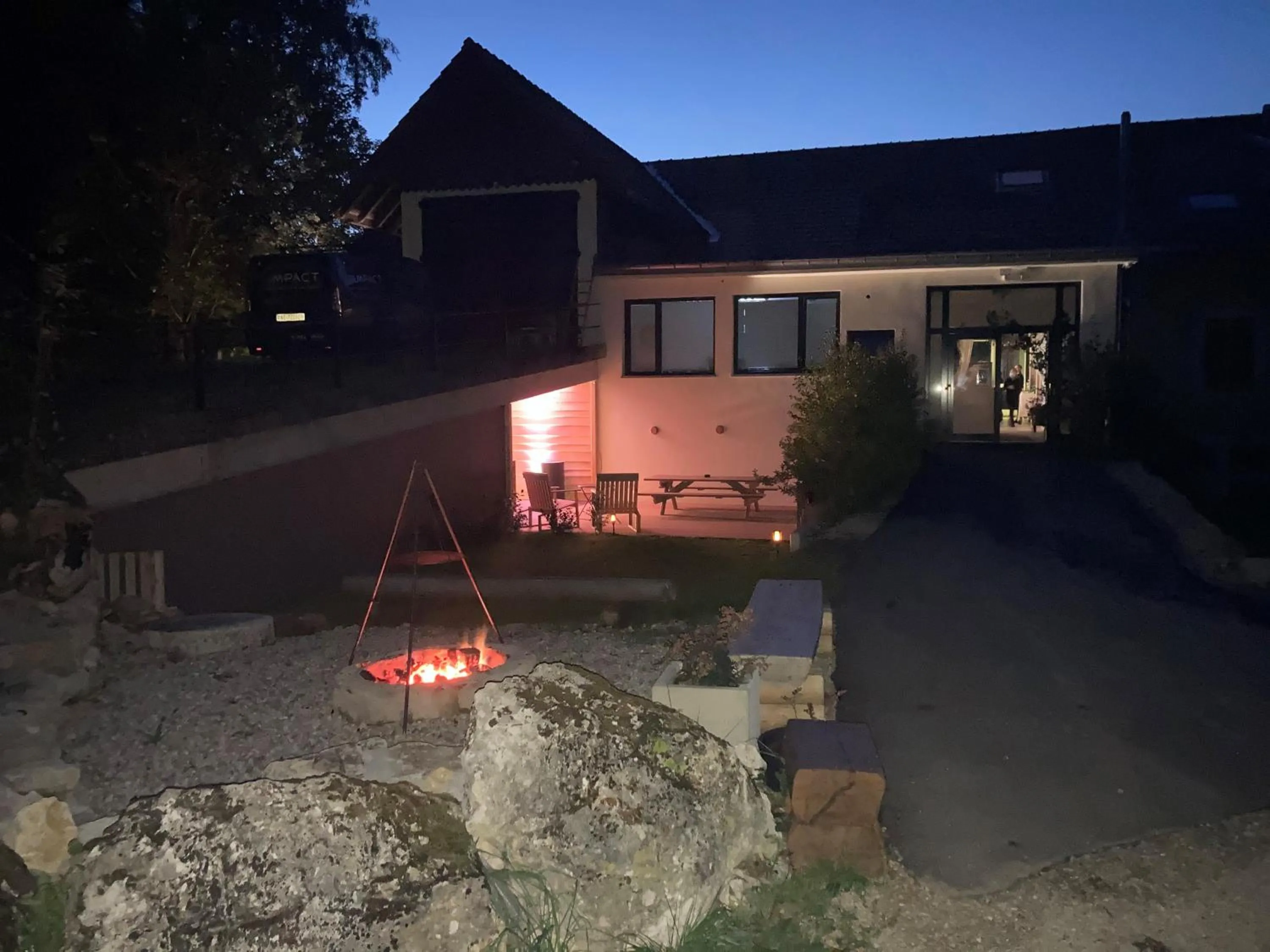 Night in La Ferme des Arêtes