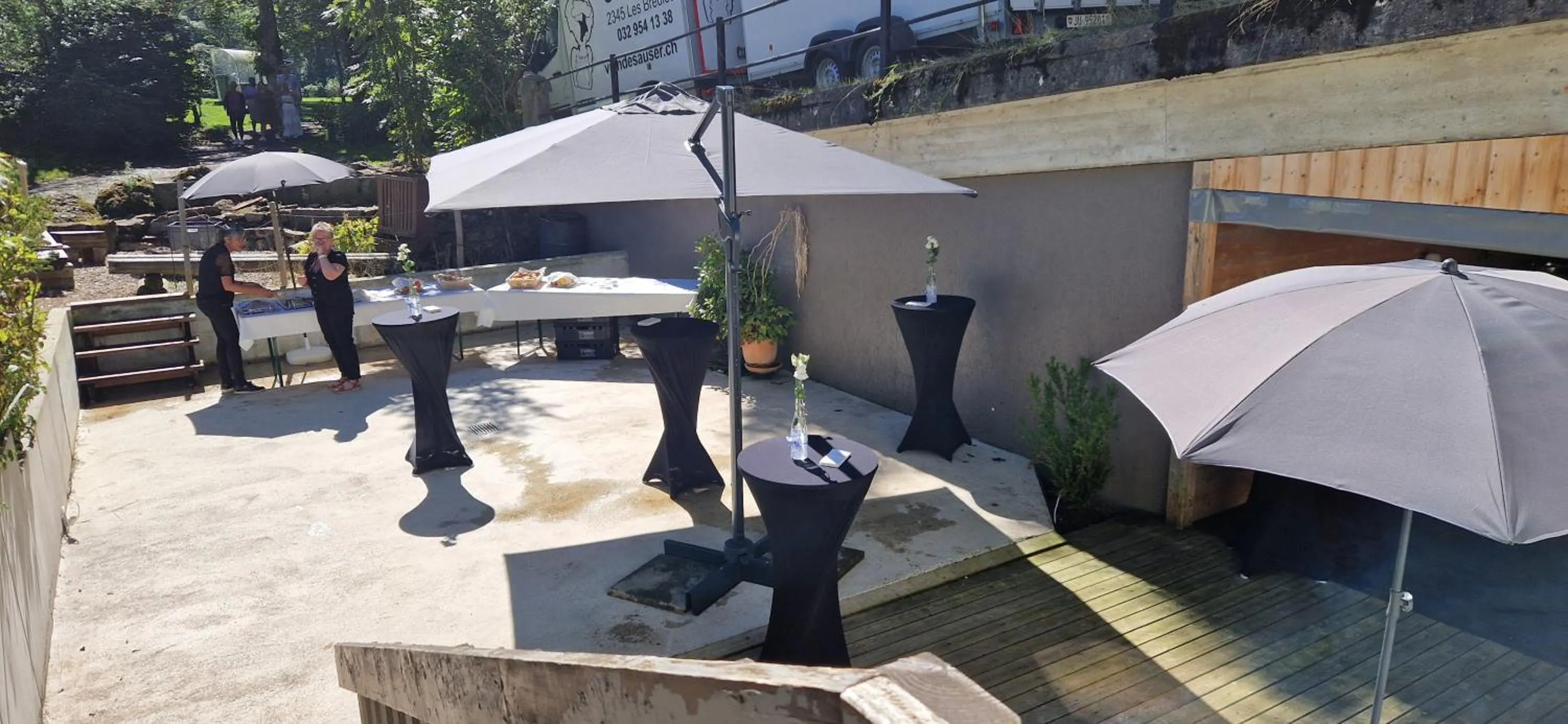 Patio in La Ferme des Arêtes