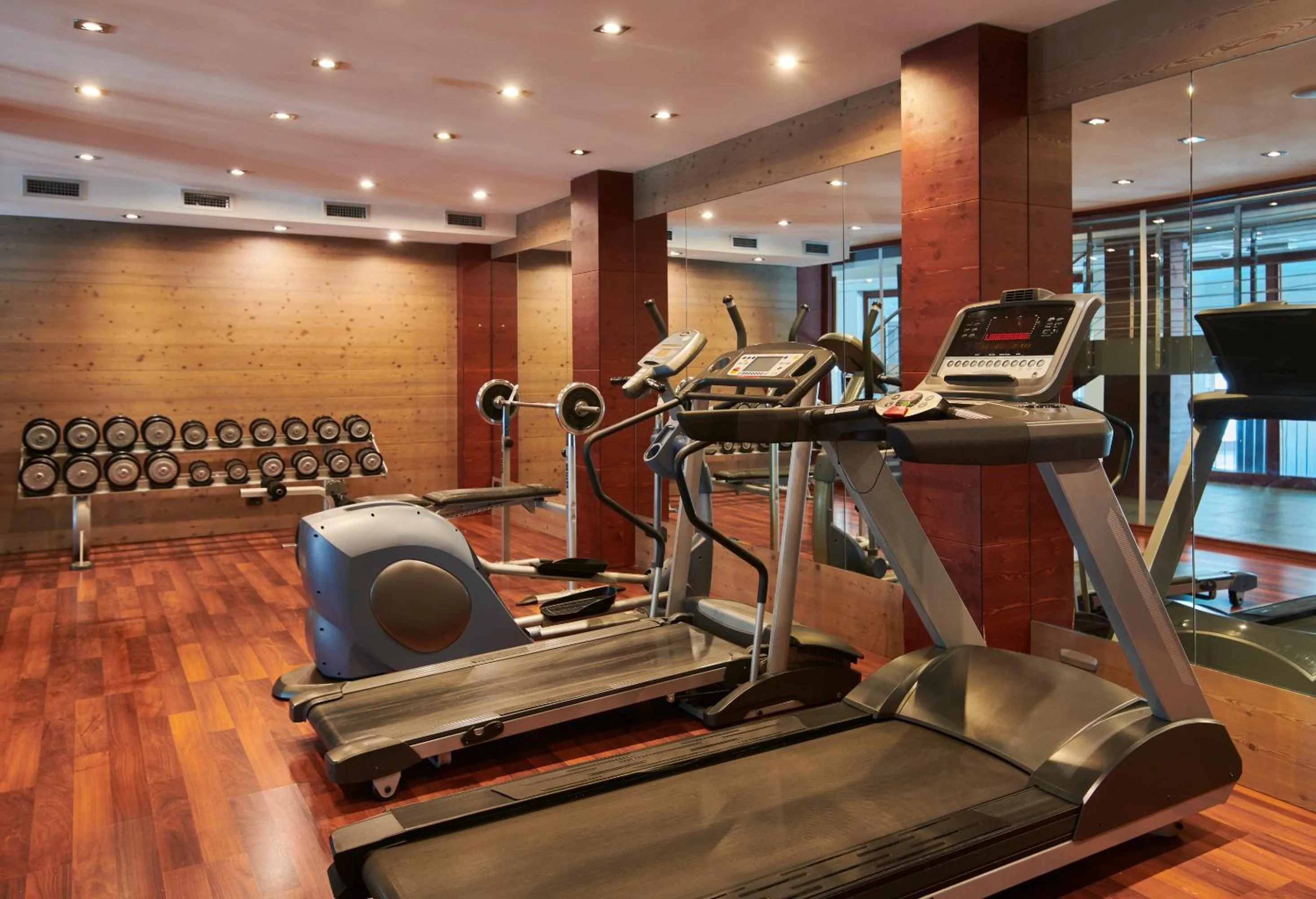 Fitness centre/facilities in Hotel Sansicario Majestic