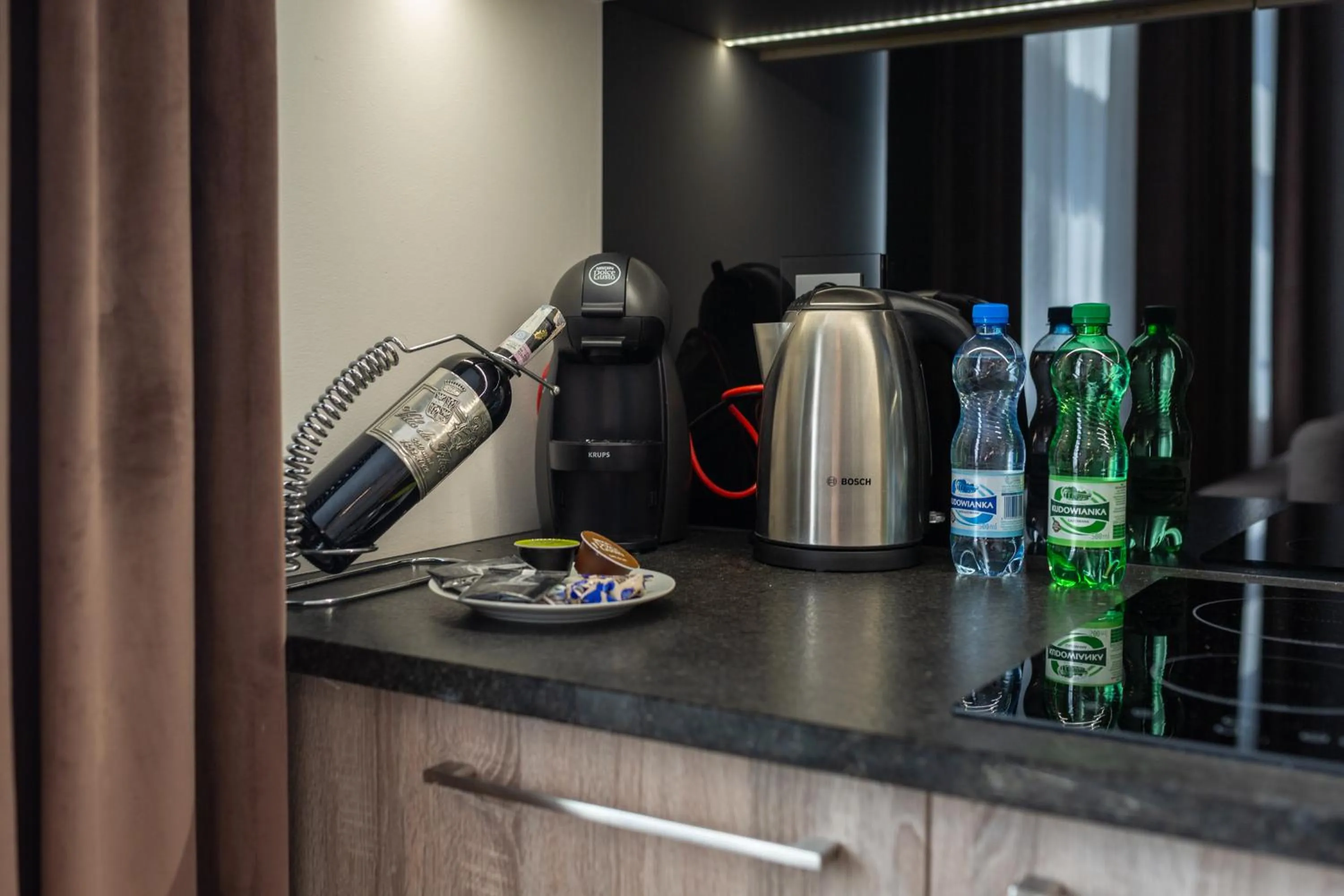 Coffee/tea facilities in Aparthotel New Lux