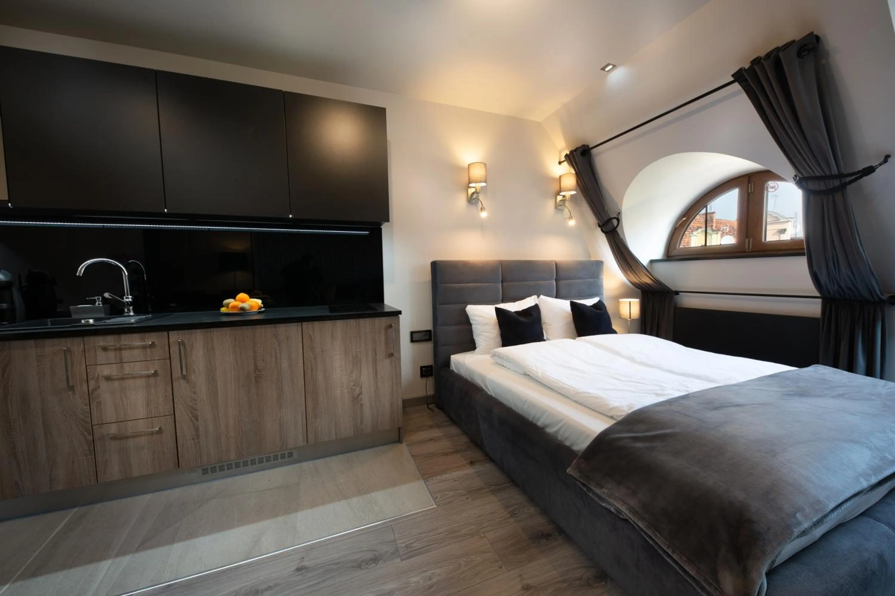 Bed in Aparthotel New Lux