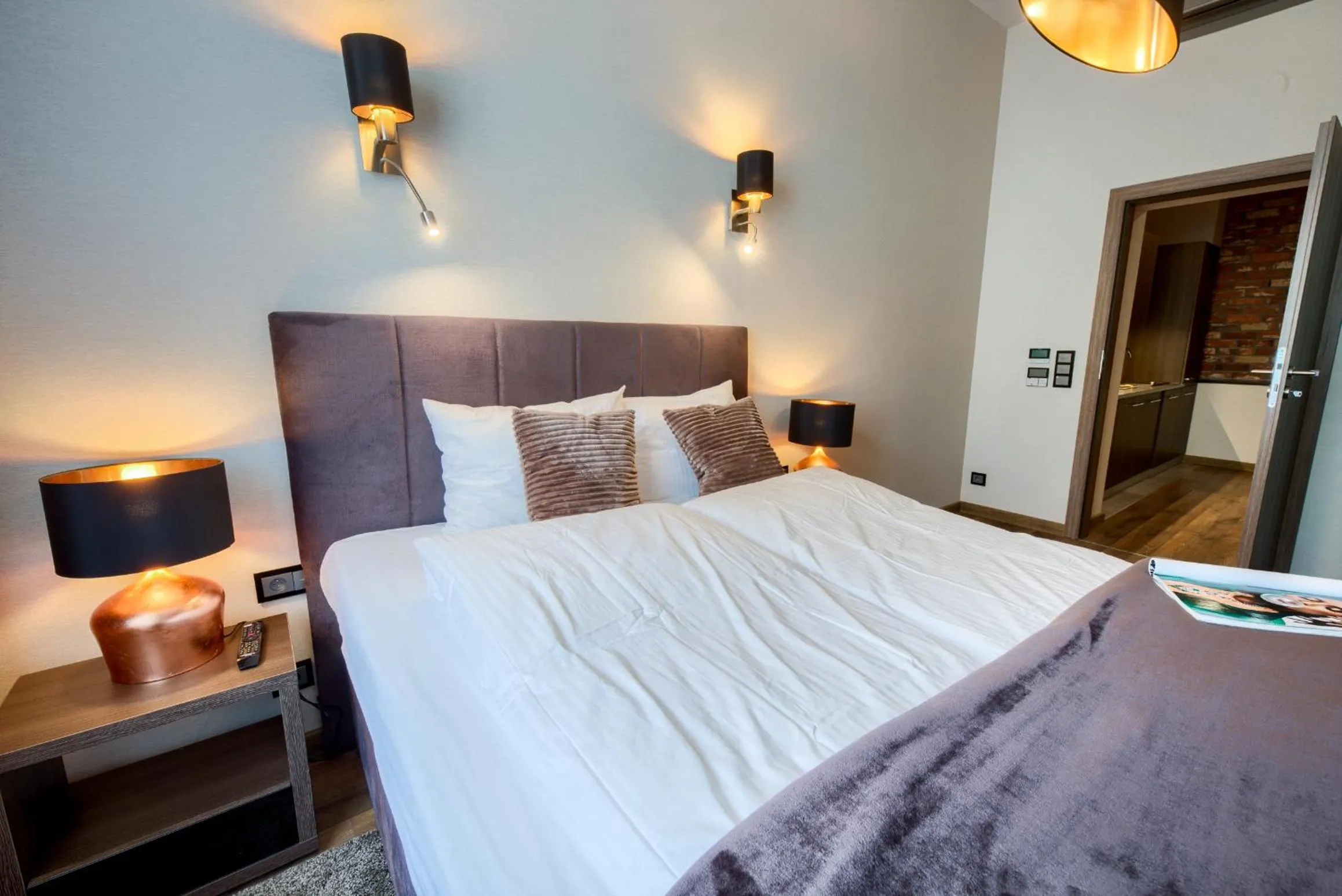 Bed in Aparthotel New Lux