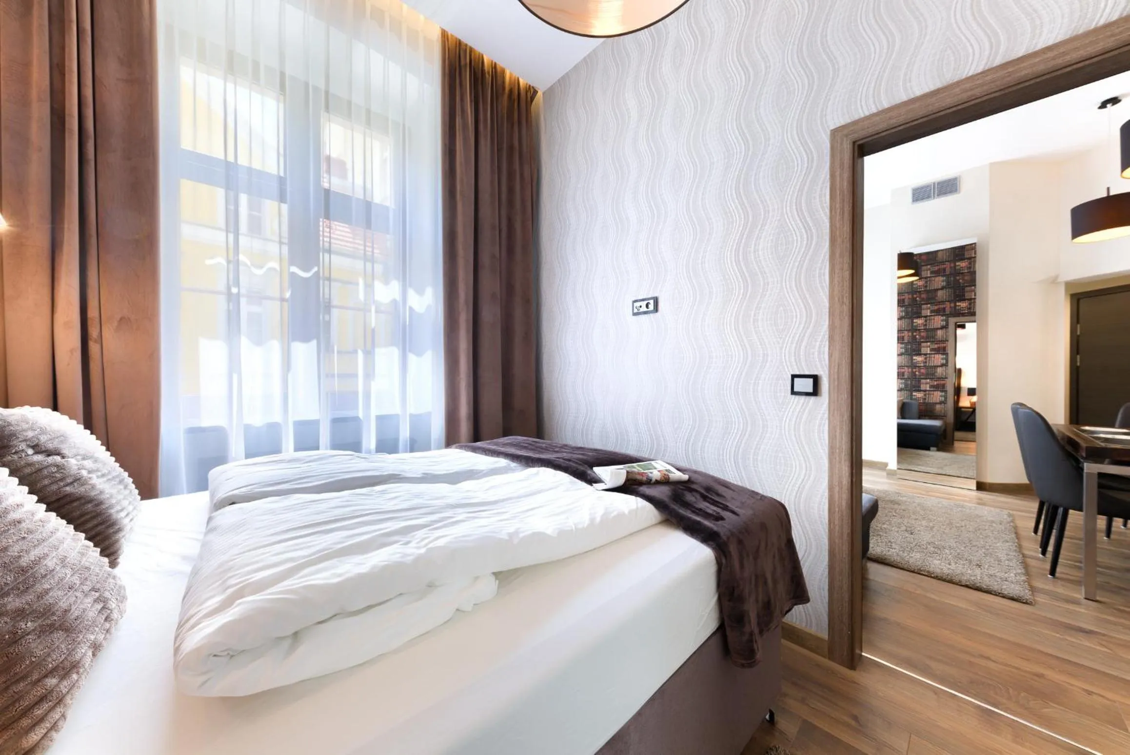 Bed in Aparthotel New Lux