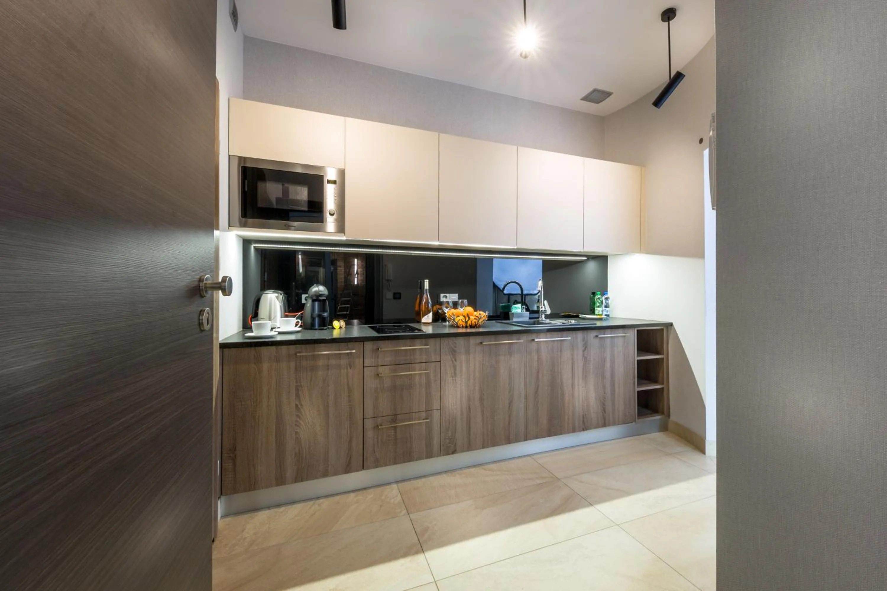 Kitchen or kitchenette in Aparthotel New Lux