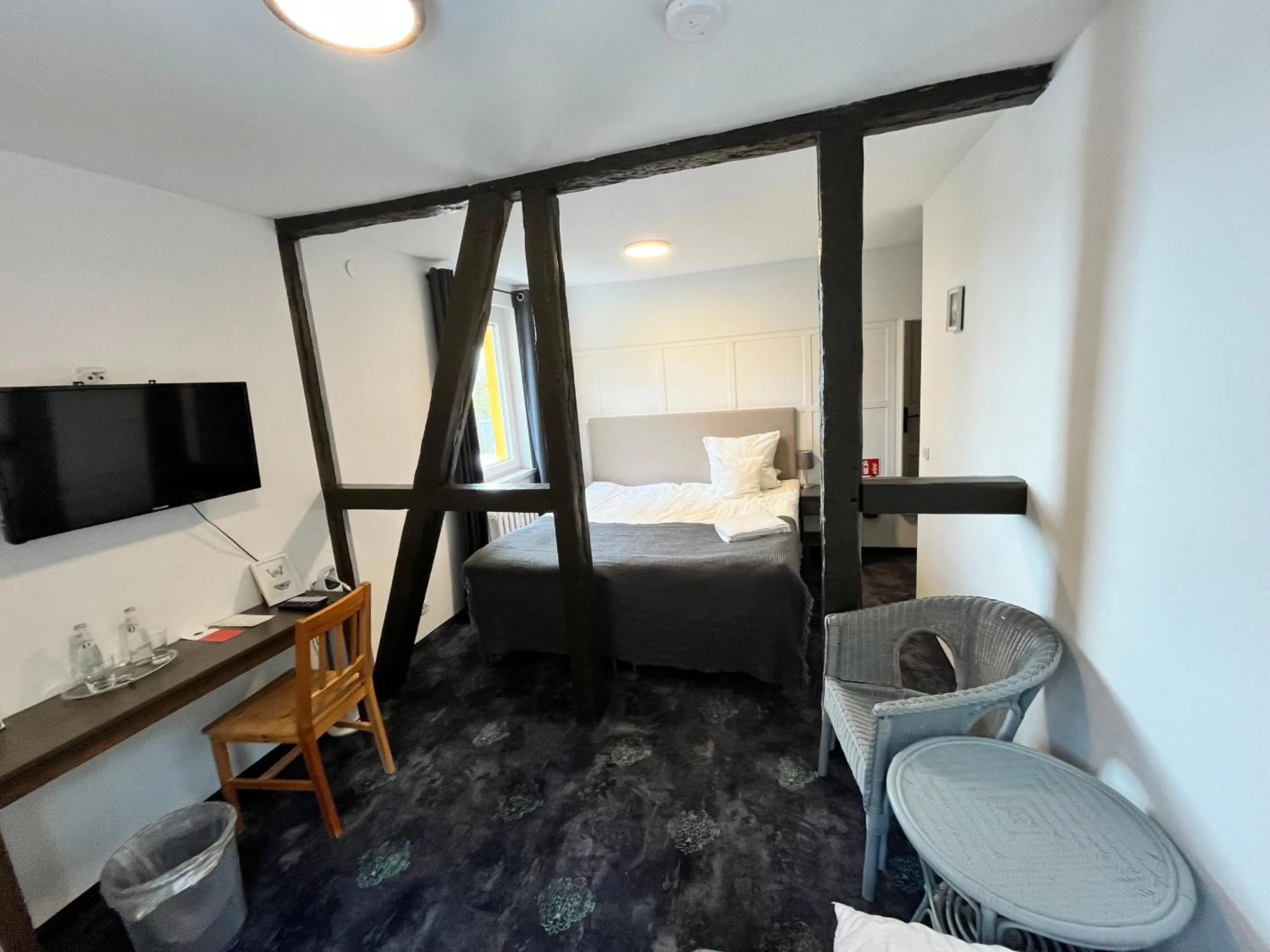 Bed in Riverside Inn