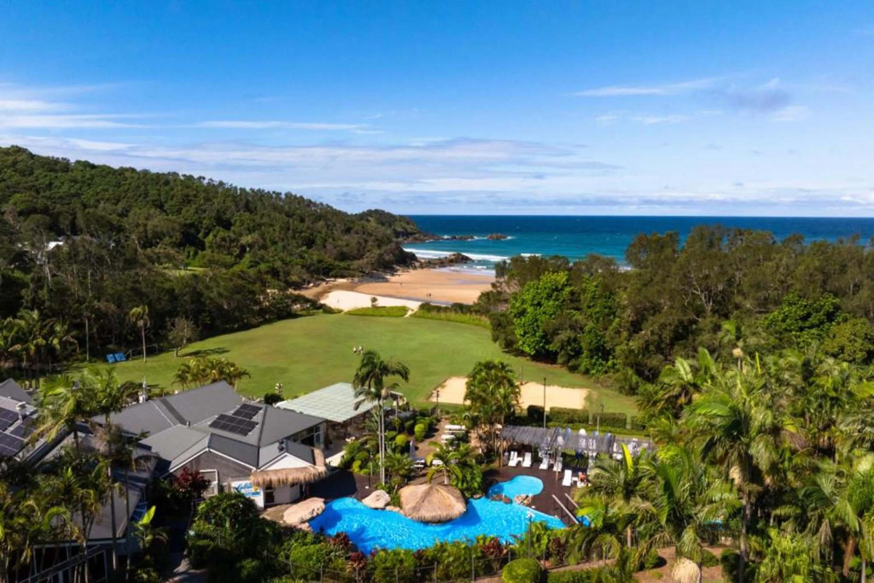 Pool view in BreakFree Aanuka Beach Resort